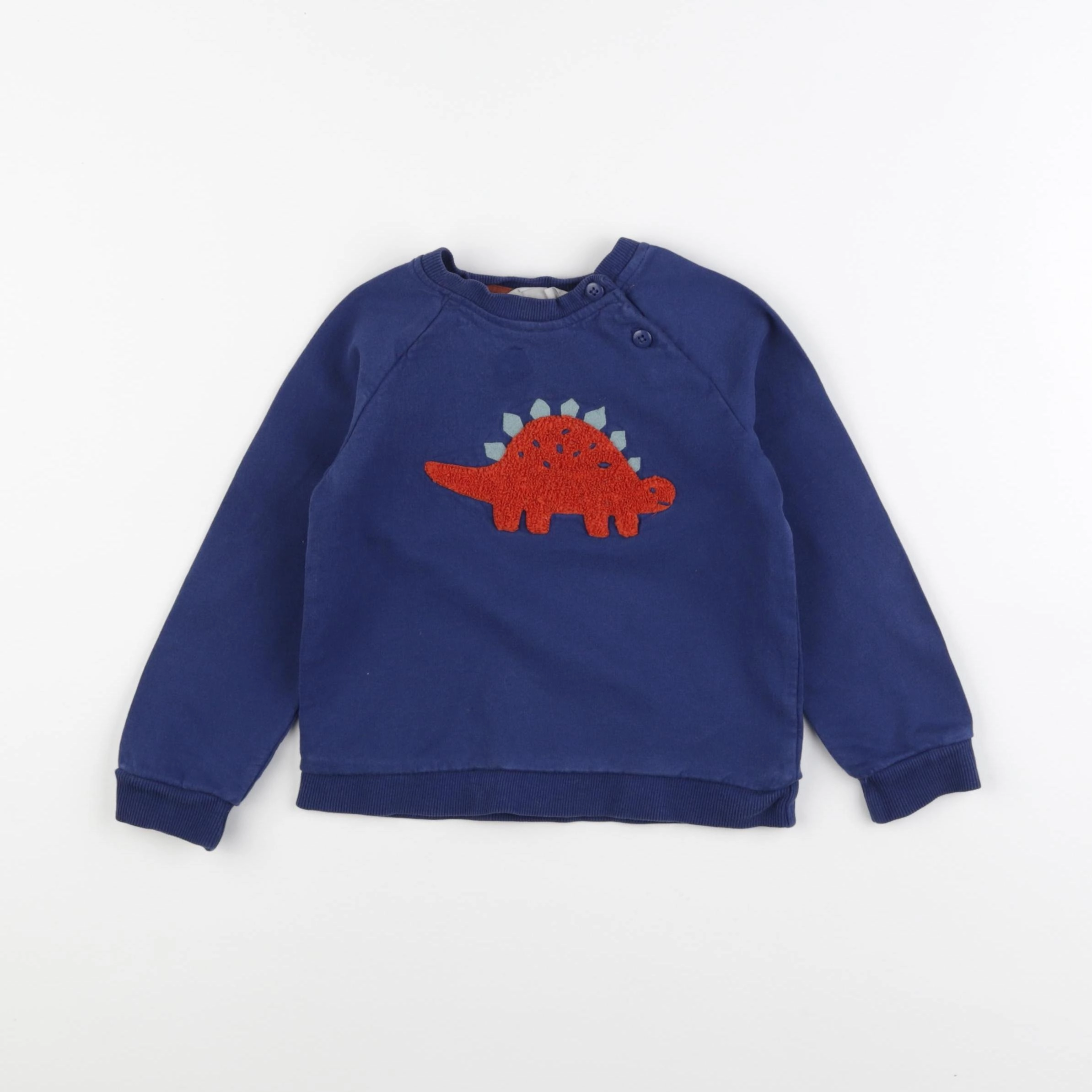 John Lewis - sweat bleu - 2/3 ans