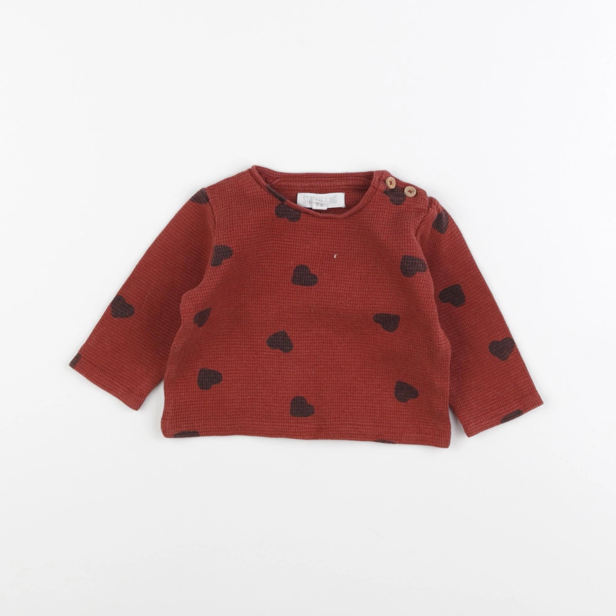 Storytelling - tee-shirt marron - 12 mois