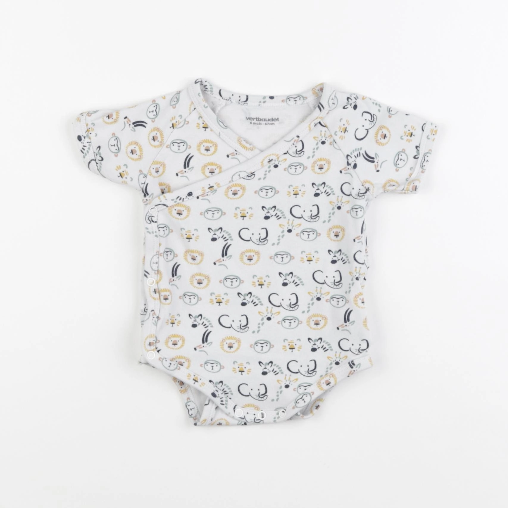 Vertbaudet - body multicolore - 6 mois