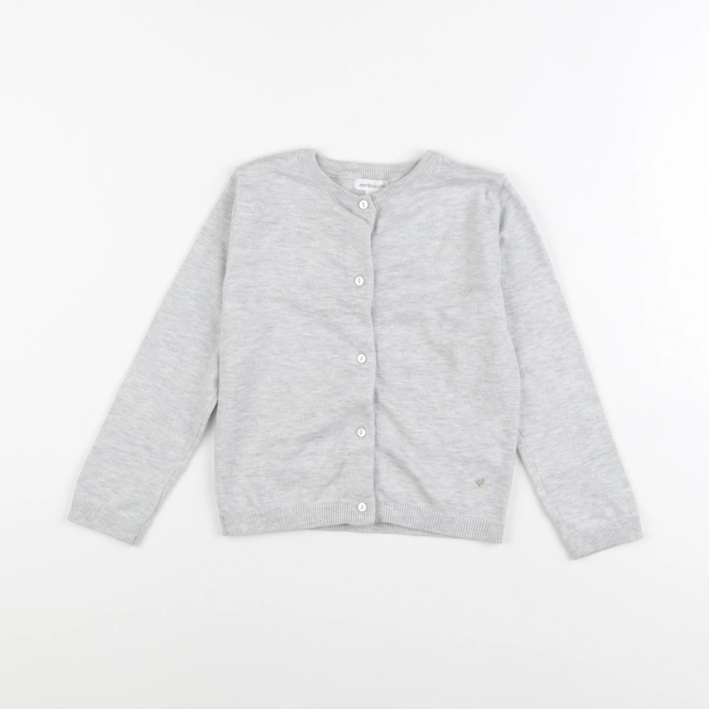 Vertbaudet - gilet gris - 4 ans