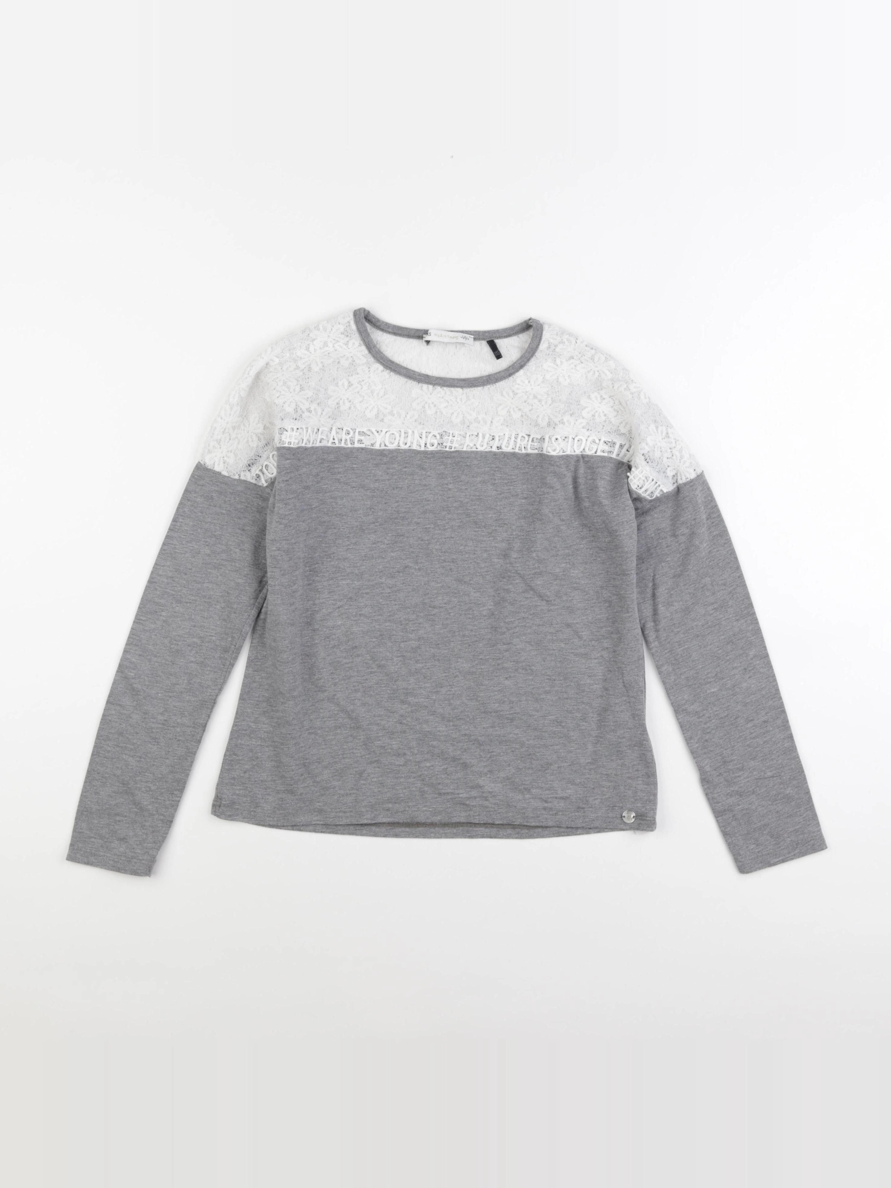 IKKS - tee-shirt gris - 10 ans