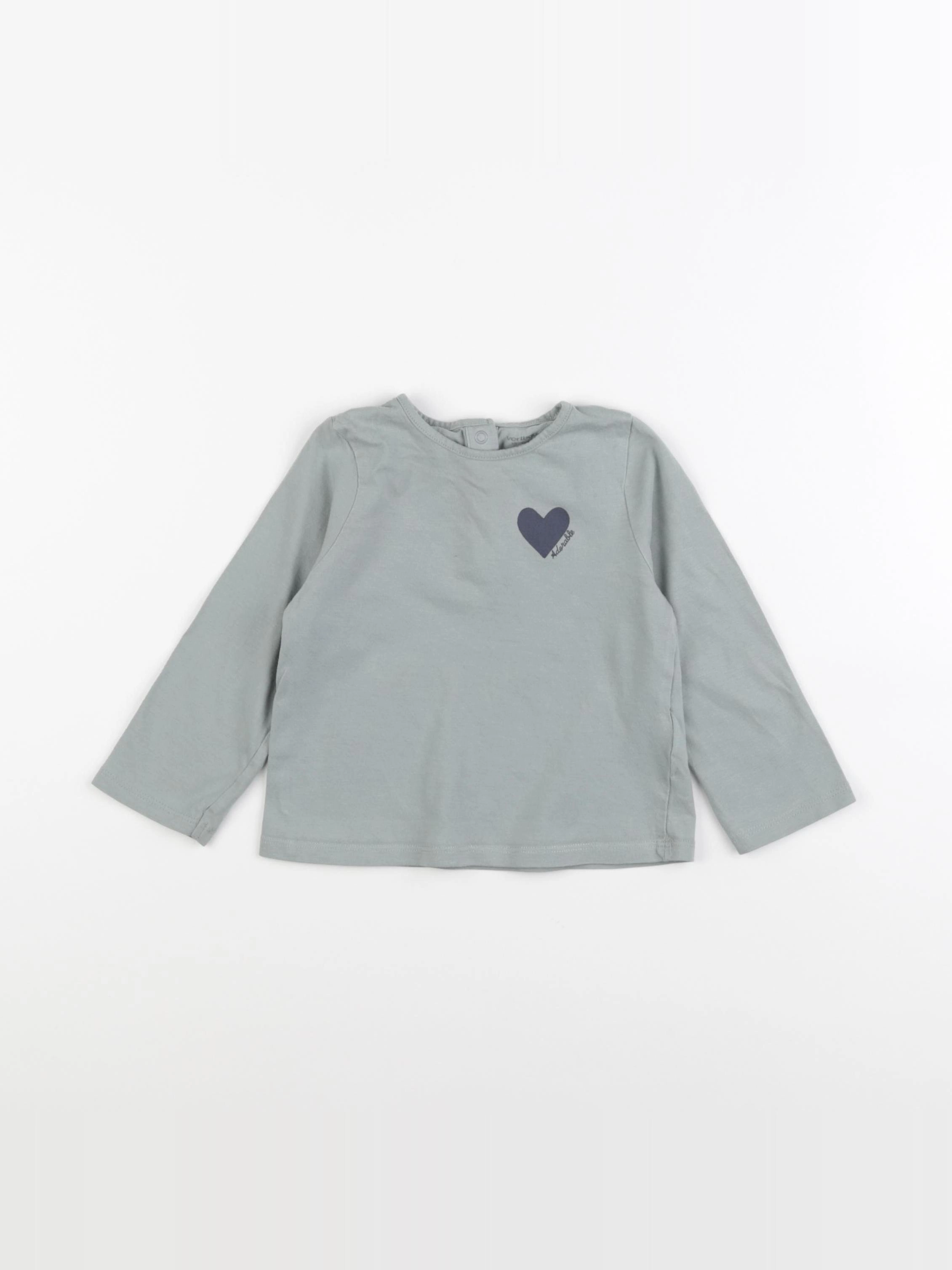 Vertbaudet - tee-shirt vert - 18 mois