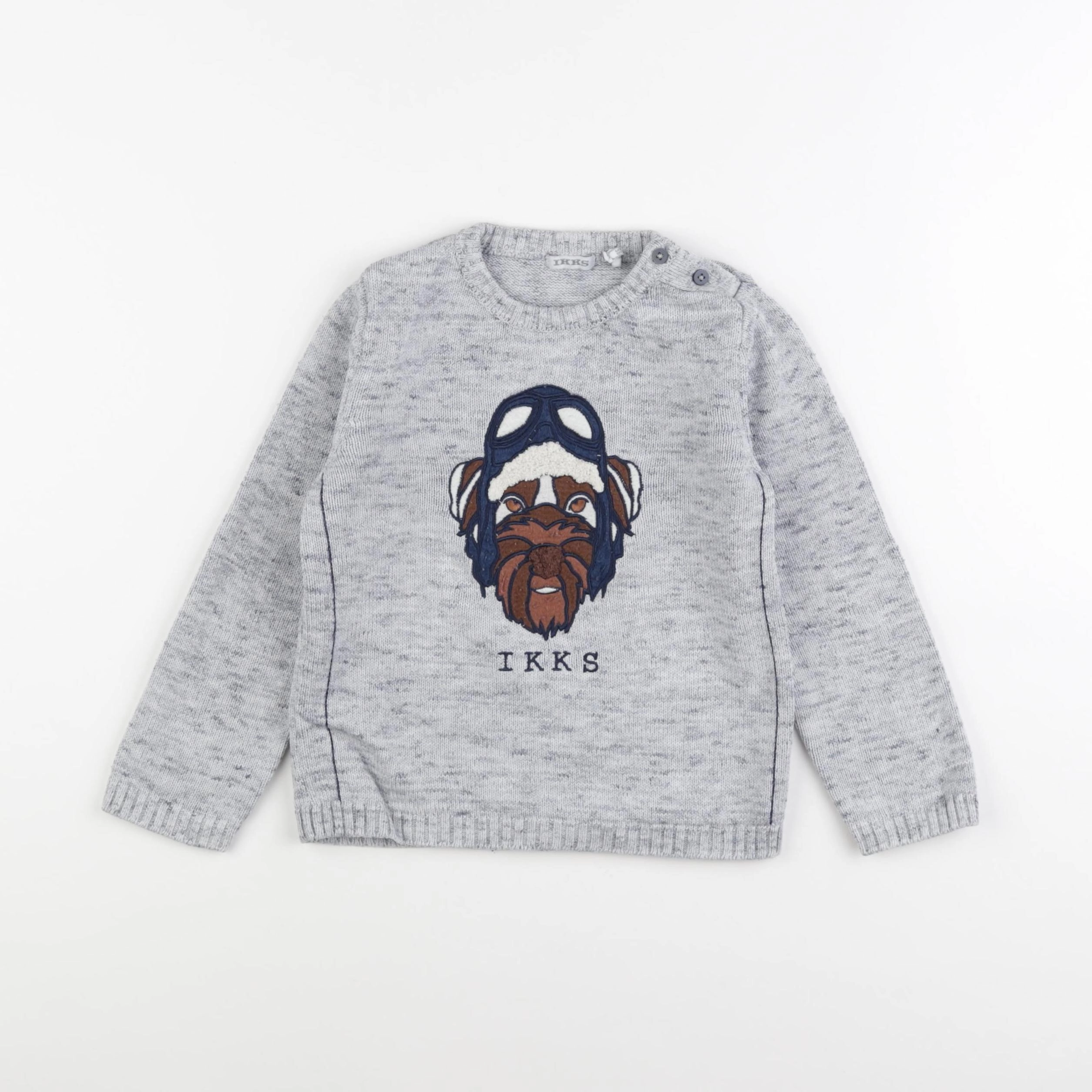 IKKS - pull gris - 3 ans