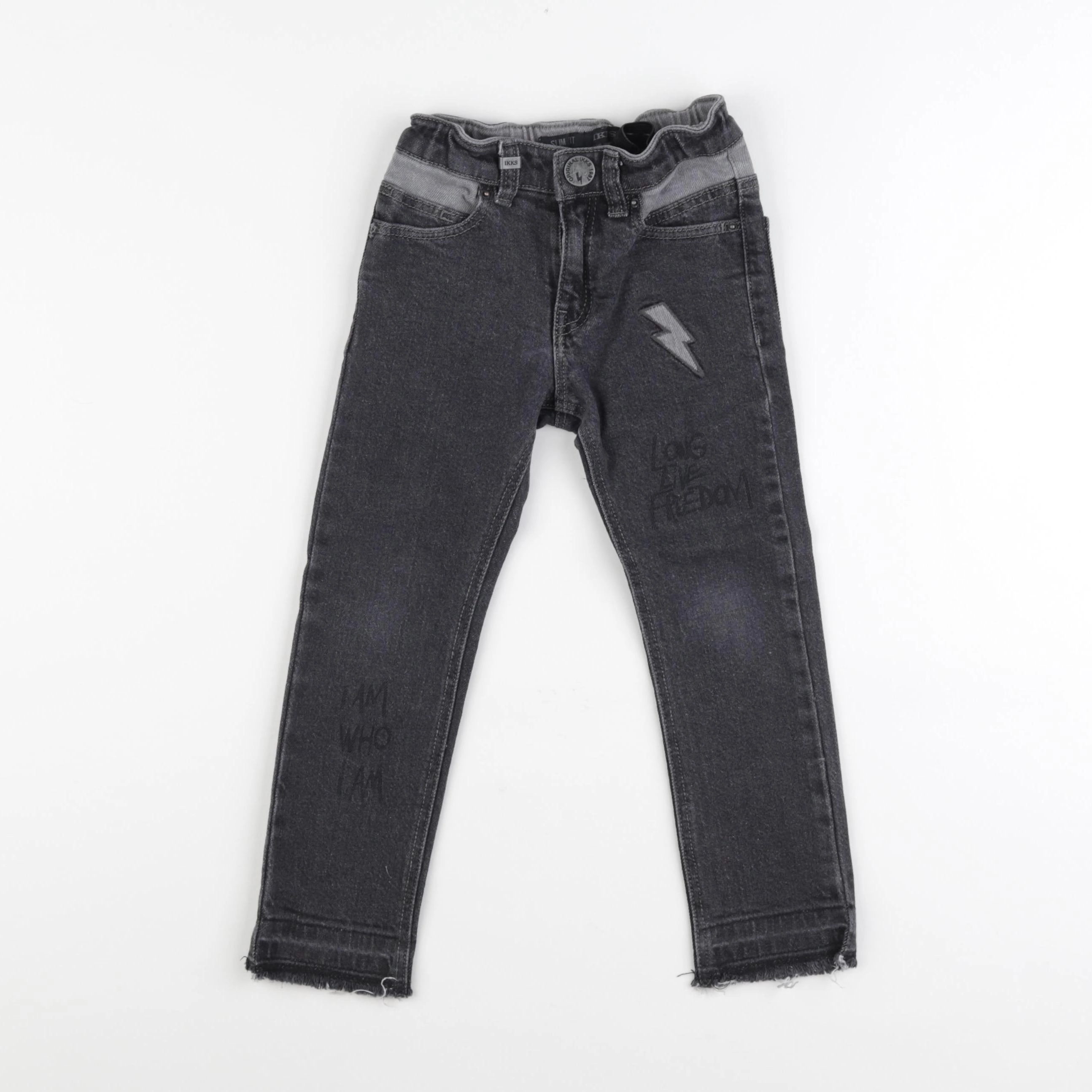 IKKS - jean gris - 3 ans