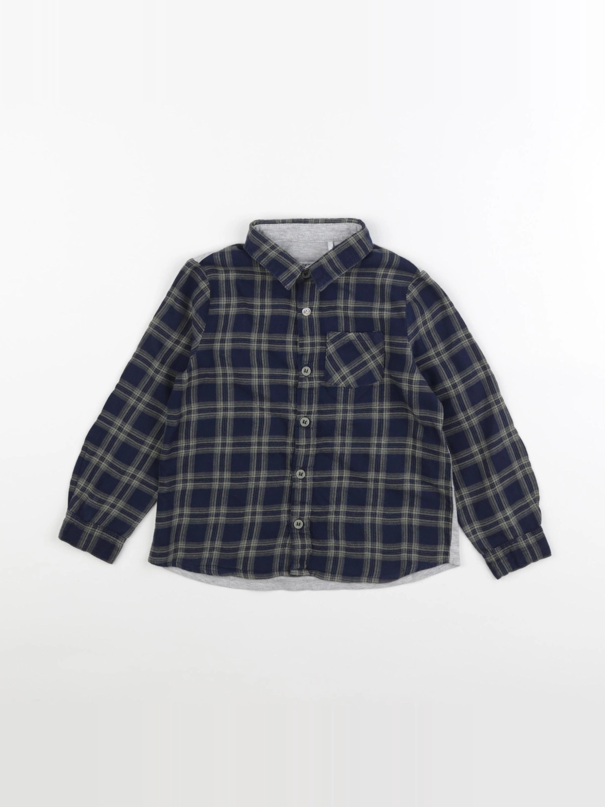 IKKS - chemise imprimé au dos bleu, vert - 3 ans