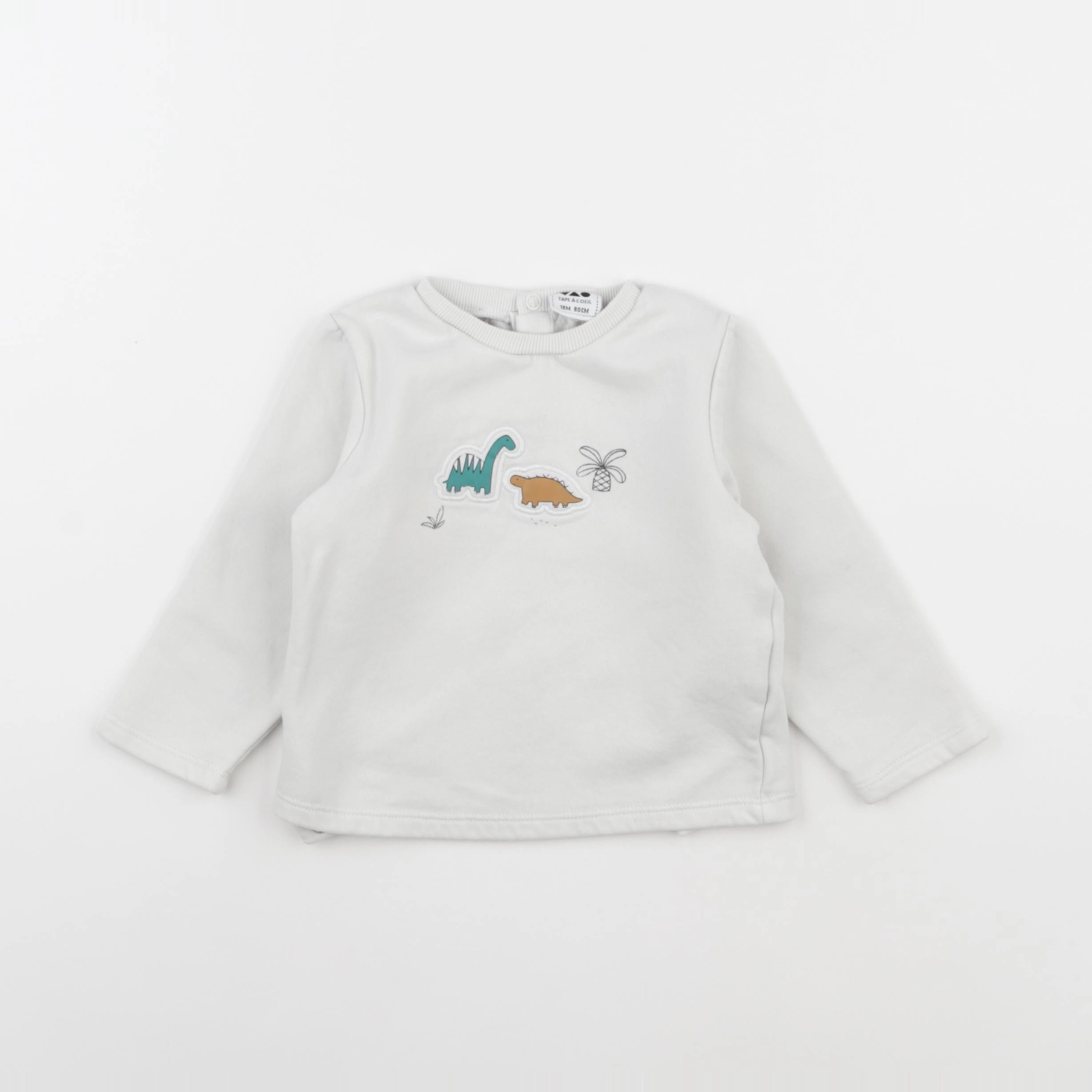 Tape à l'oeil - sweat blanc - 18 mois