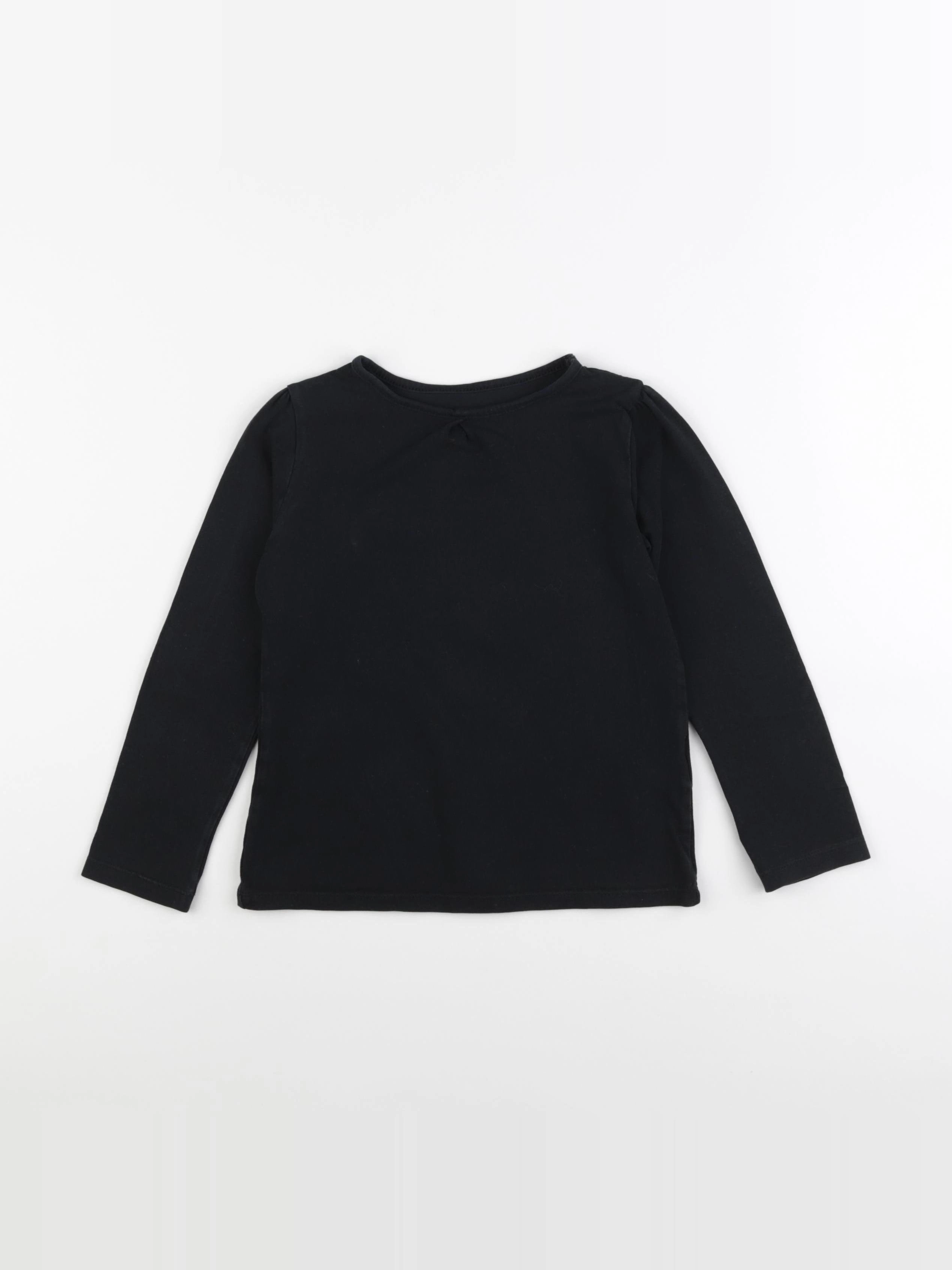 Vertbaudet - tee-shirt noir - 6 ans