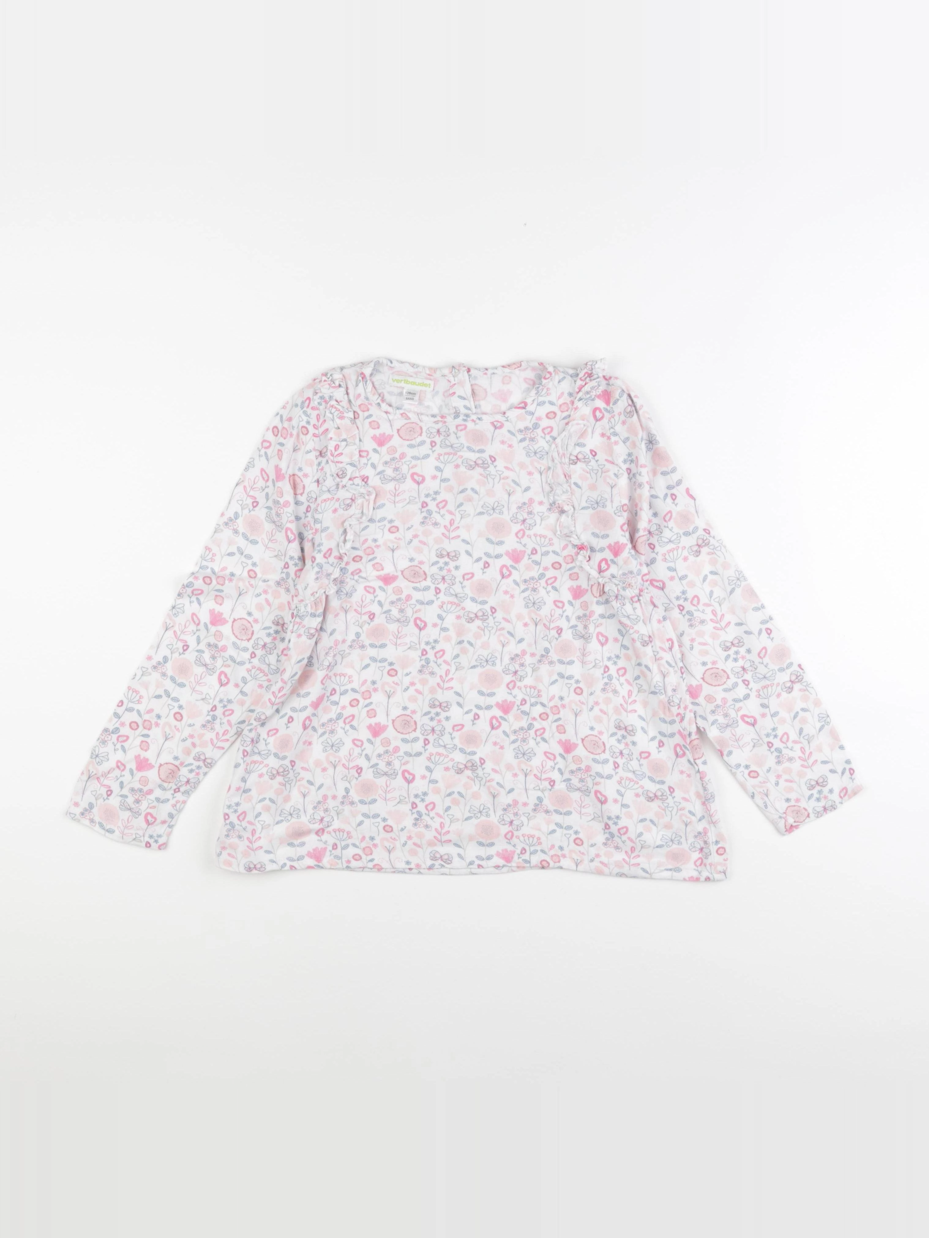 Vertbaudet - blouse rose - 8 ans