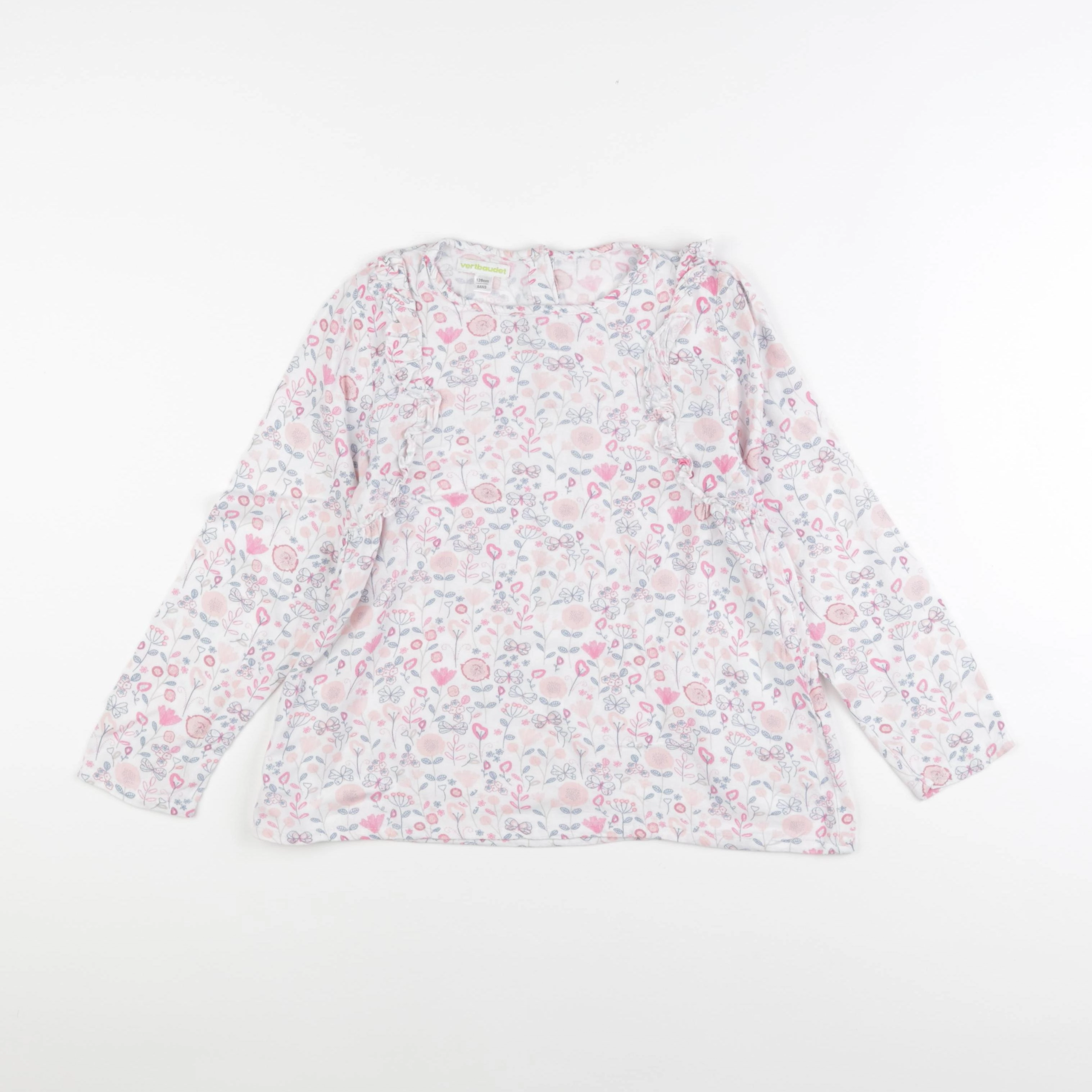 Vertbaudet - blouse rose - 8 ans