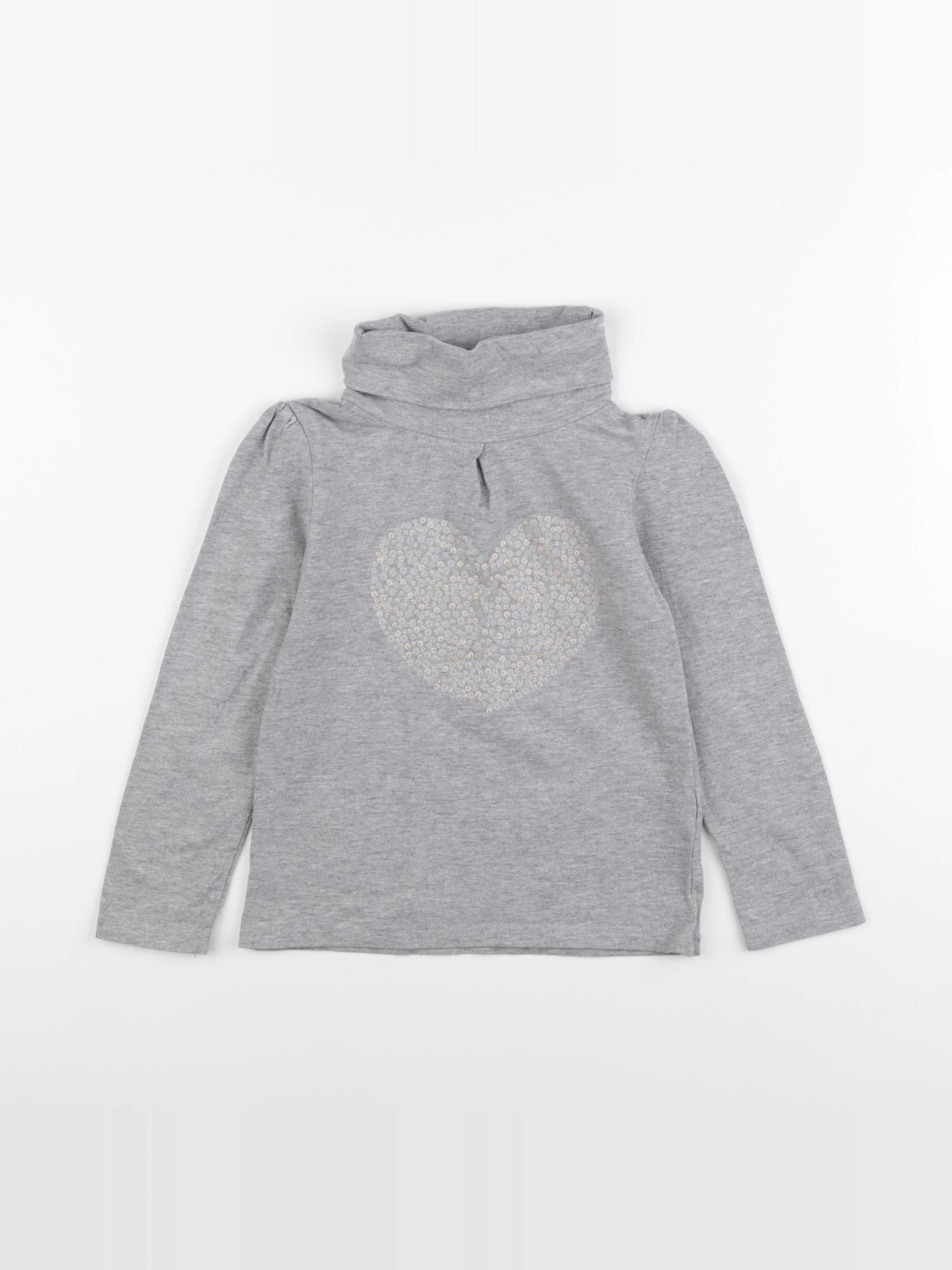 Vertbaudet - sous-pull gris - 6 ans