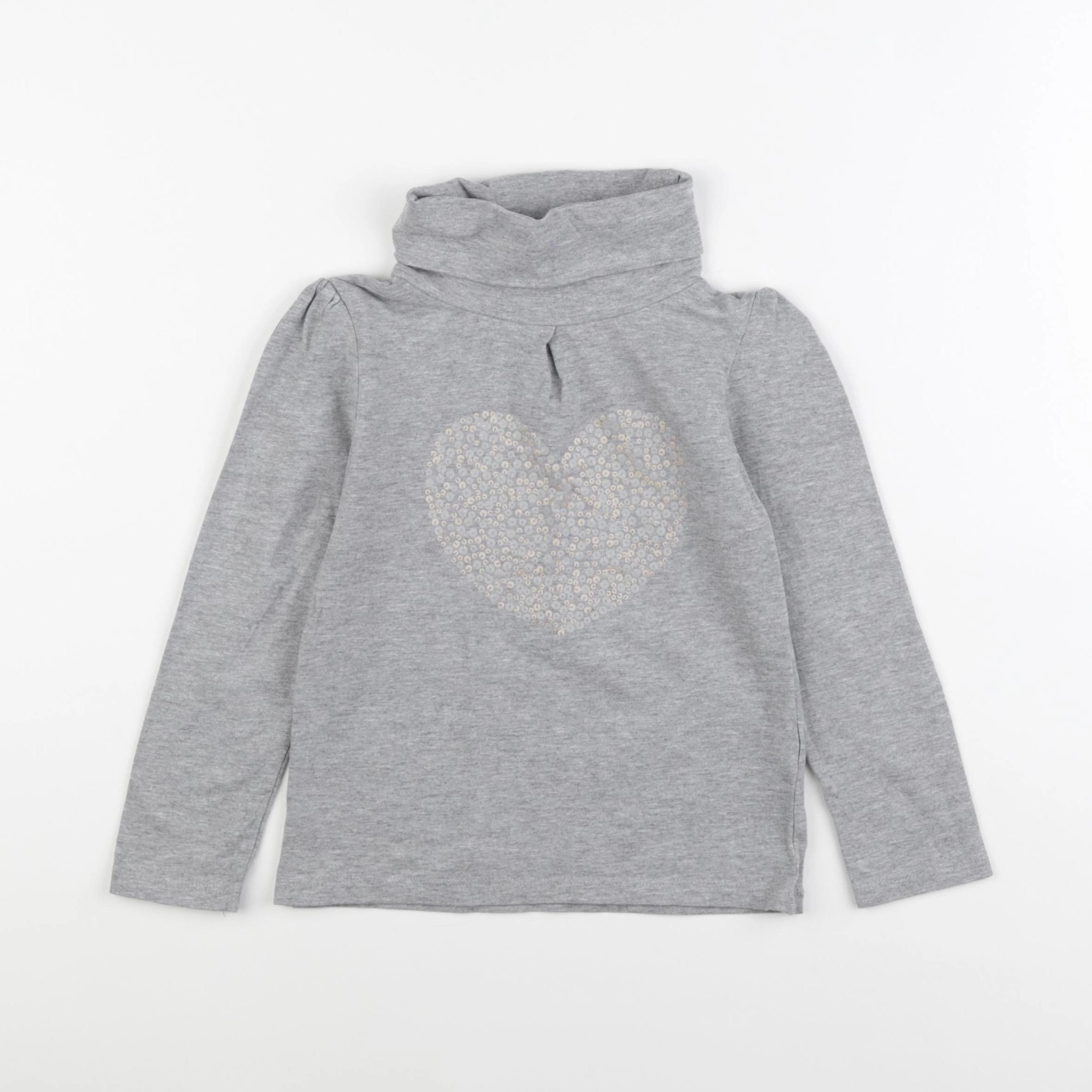 Vertbaudet - sous-pull gris - 6 ans