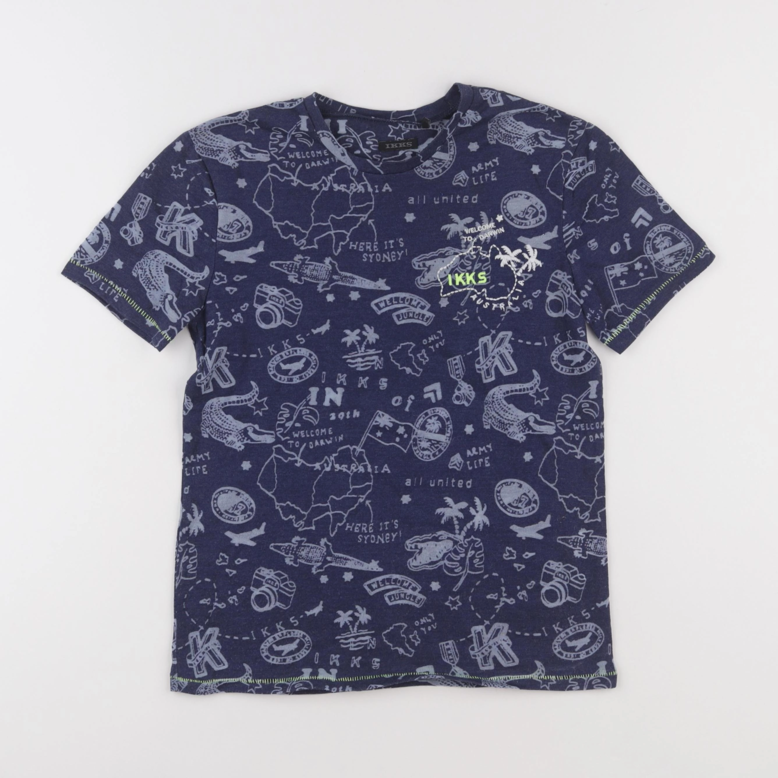 IKKS - tee-shirt bleu - 10 ans