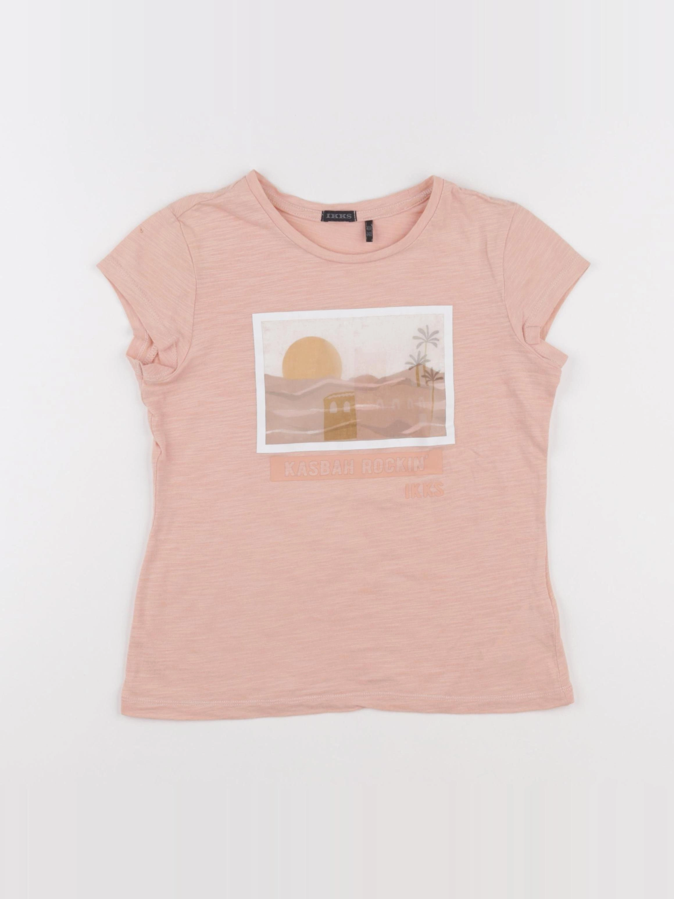 IKKS - tee-shirt rose - 10 ans