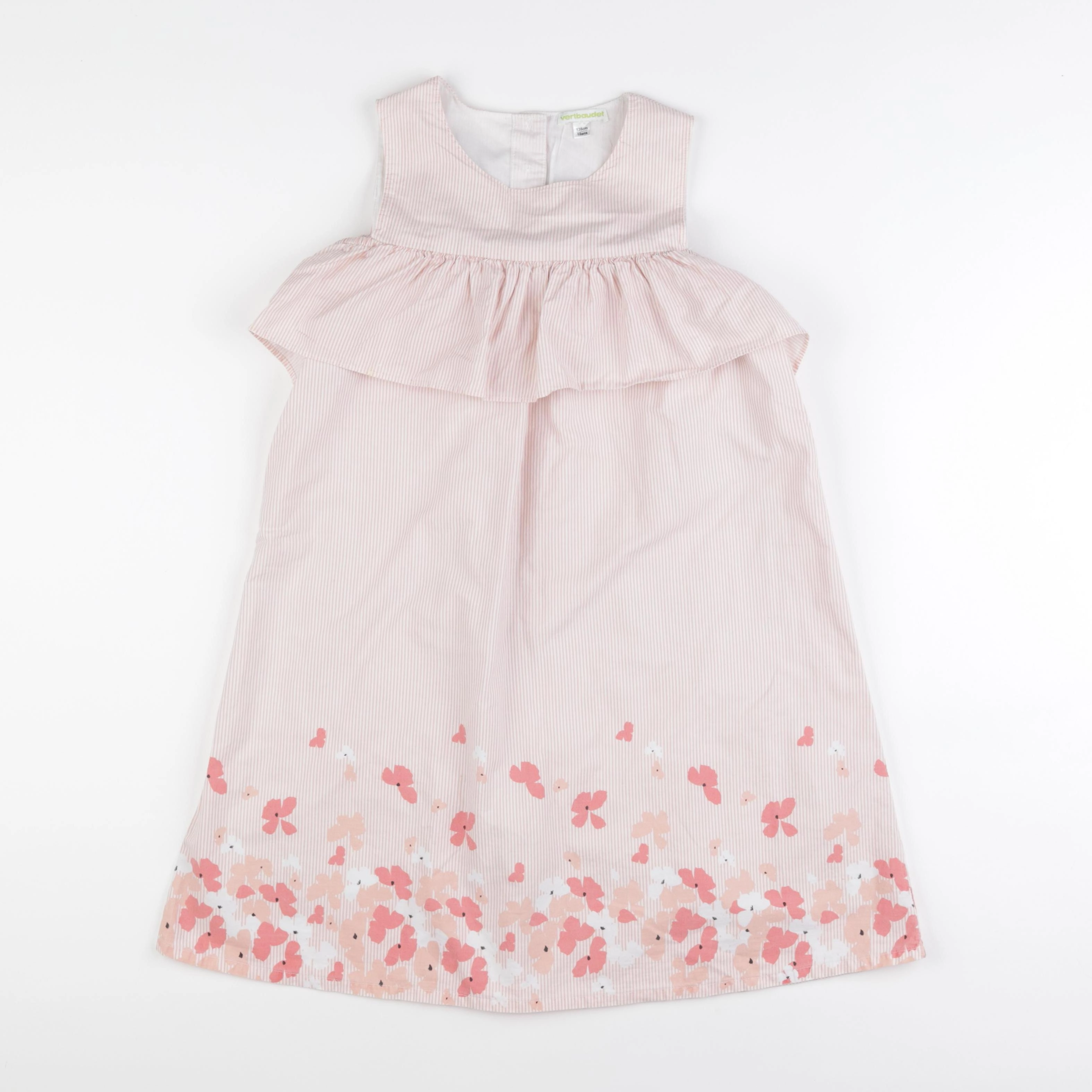 Vertbaudet - robe rose, blanc - 10 ans