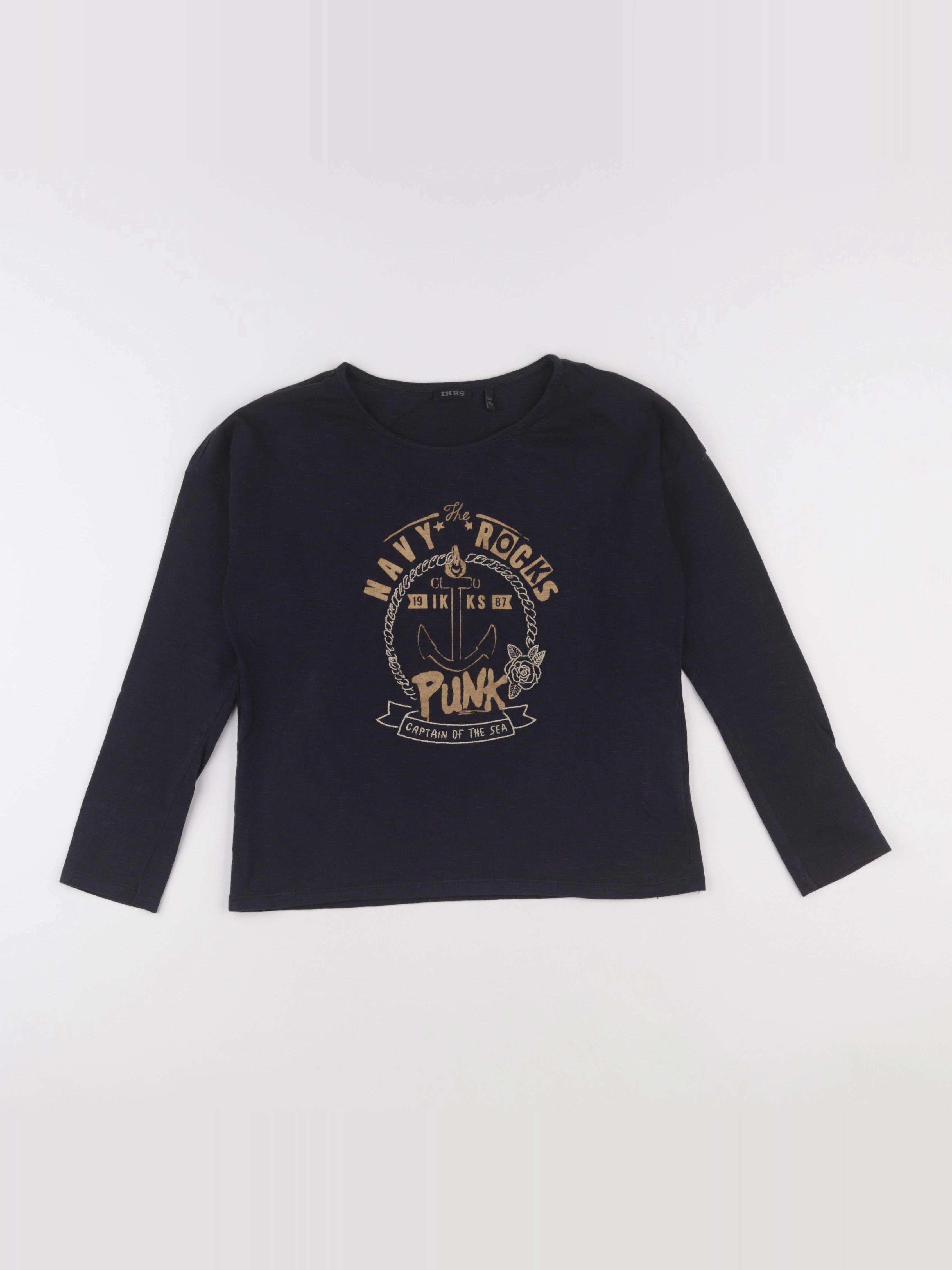 IKKS - tee-shirt bleu - 10 ans
