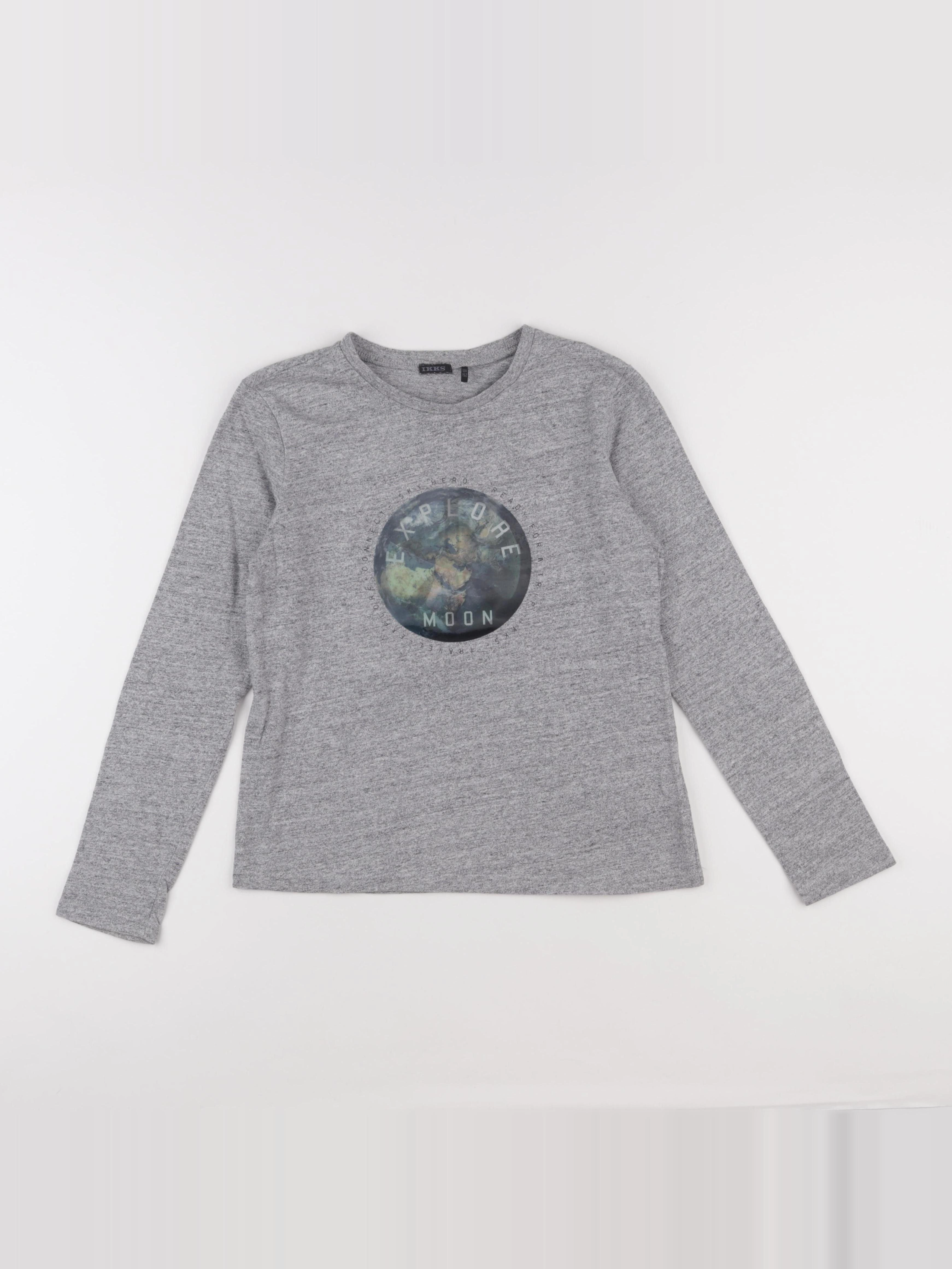 IKKS - tee-shirt gris - 12 ans