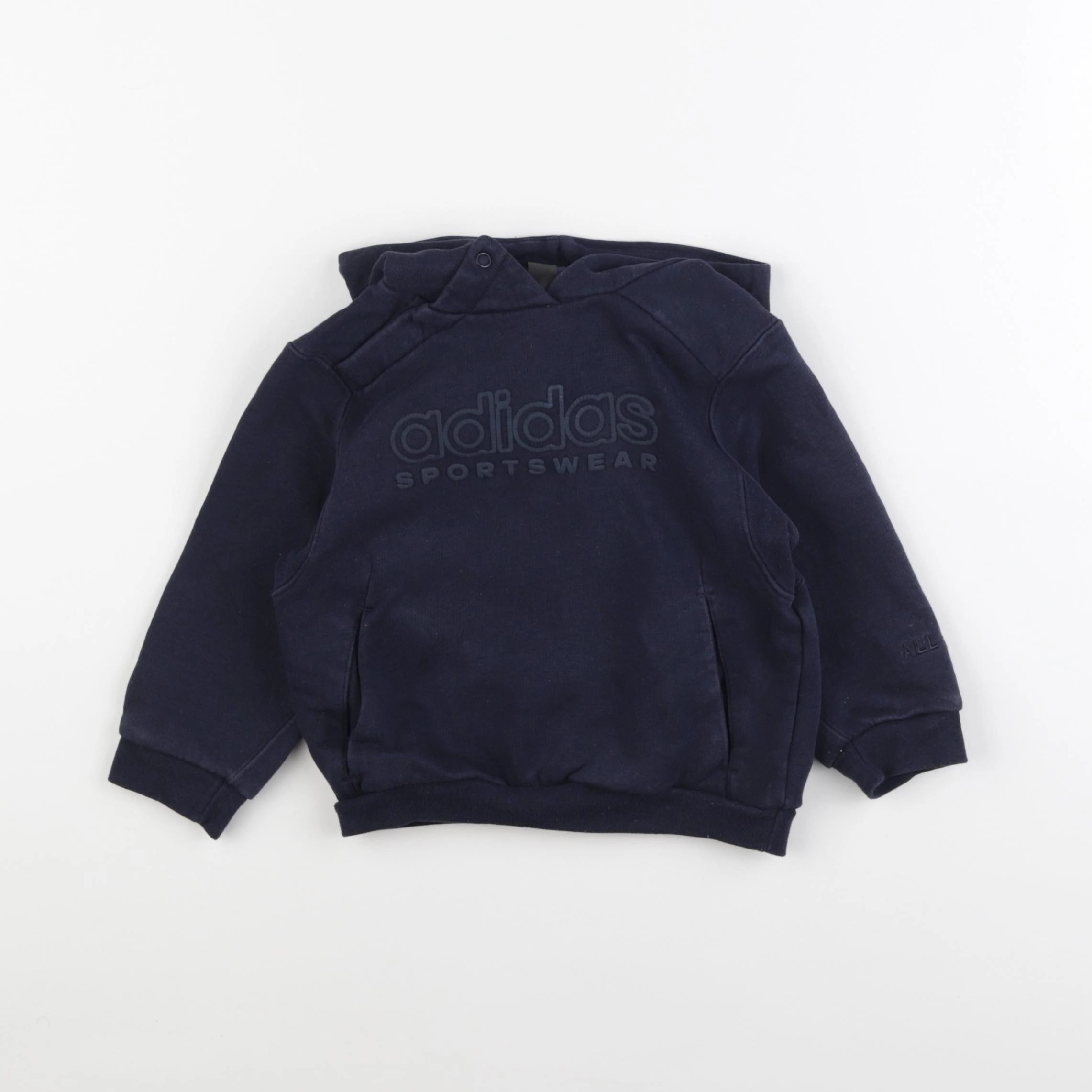 Adidas - sweat bleu - 9/12 mois