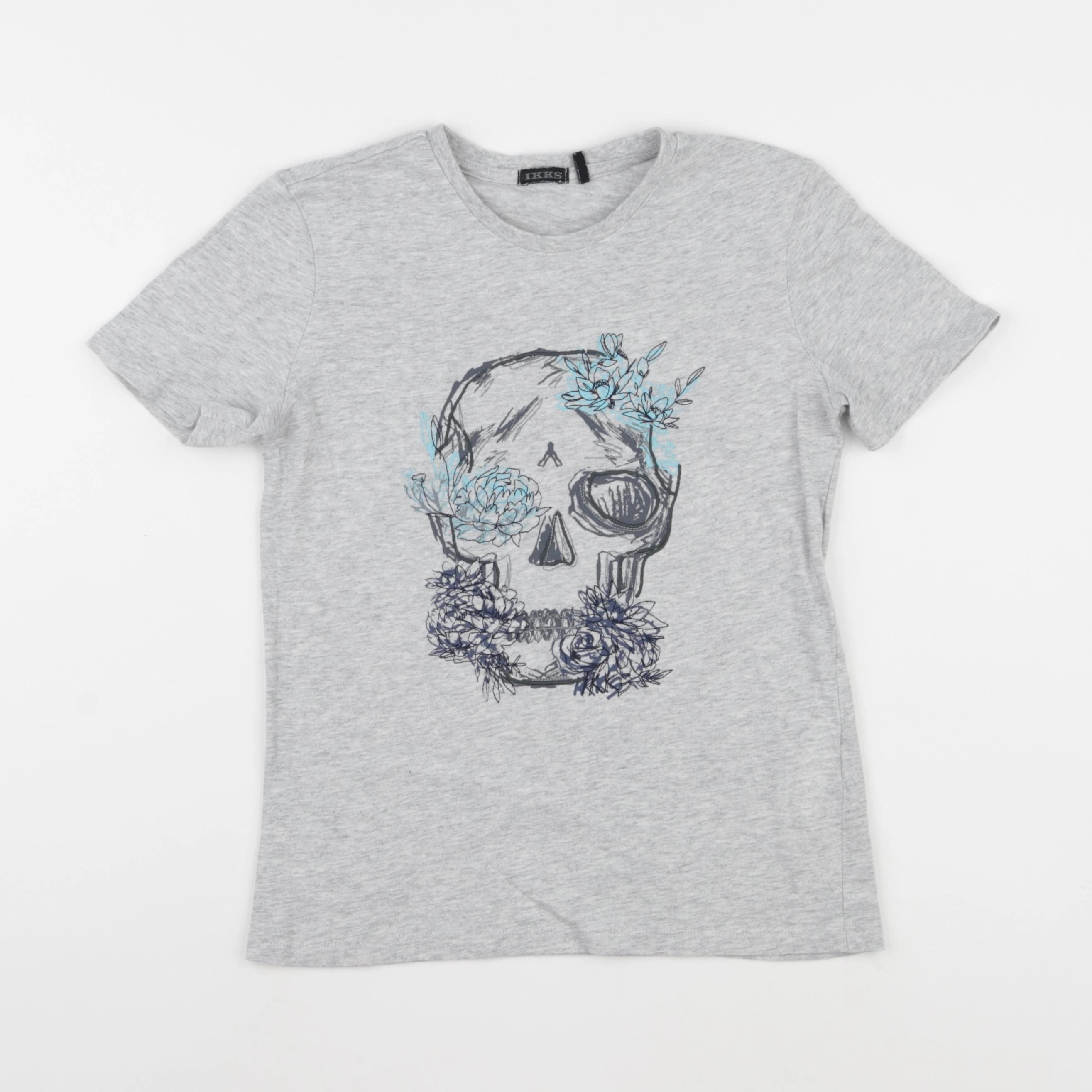 IKKS - tee-shirt gris - 8 ans