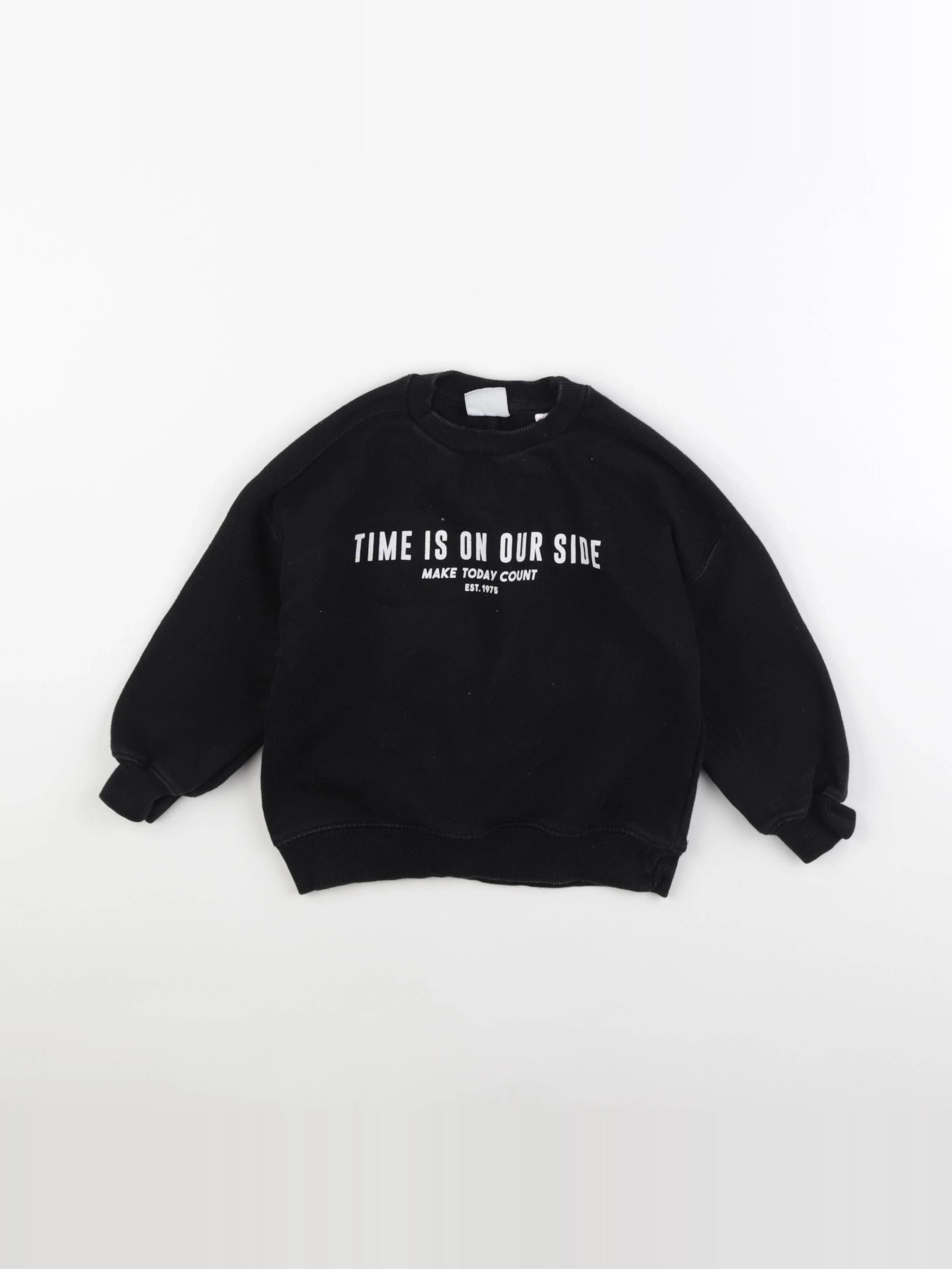 Zara - sweat noir - 18/24 mois