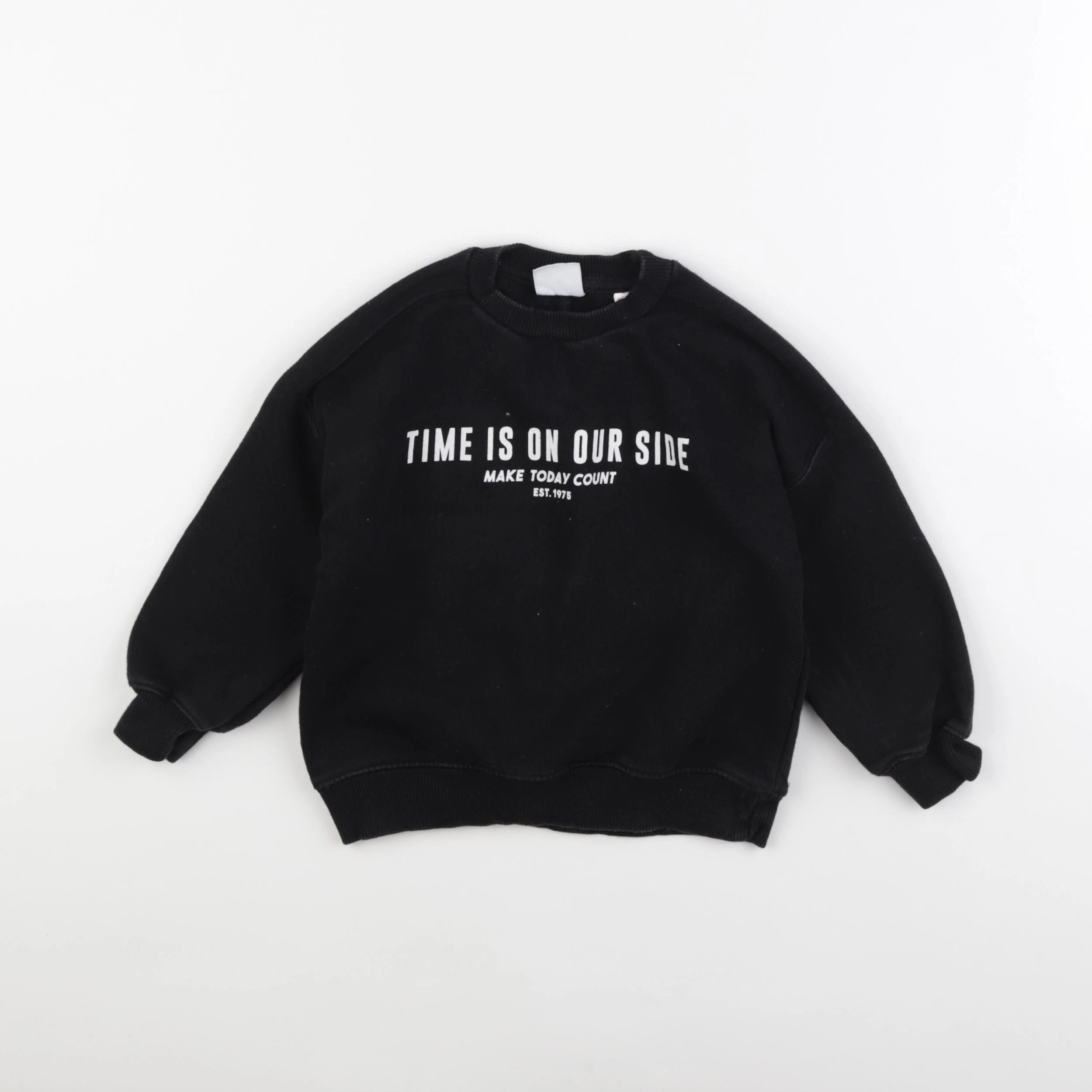 Zara - sweat noir - 18/24 mois