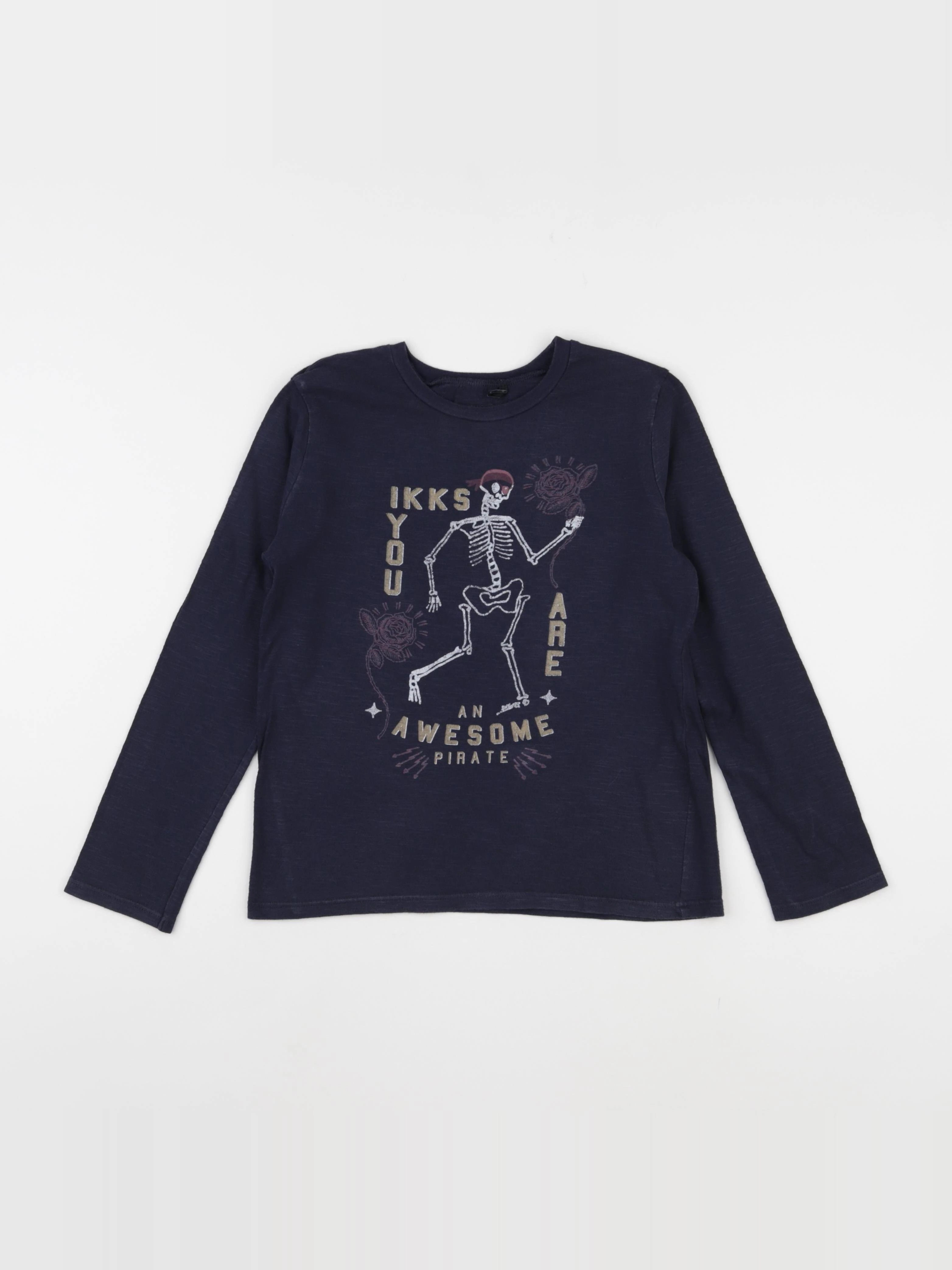 IKKS - tee-shirt bleu - 8 ans