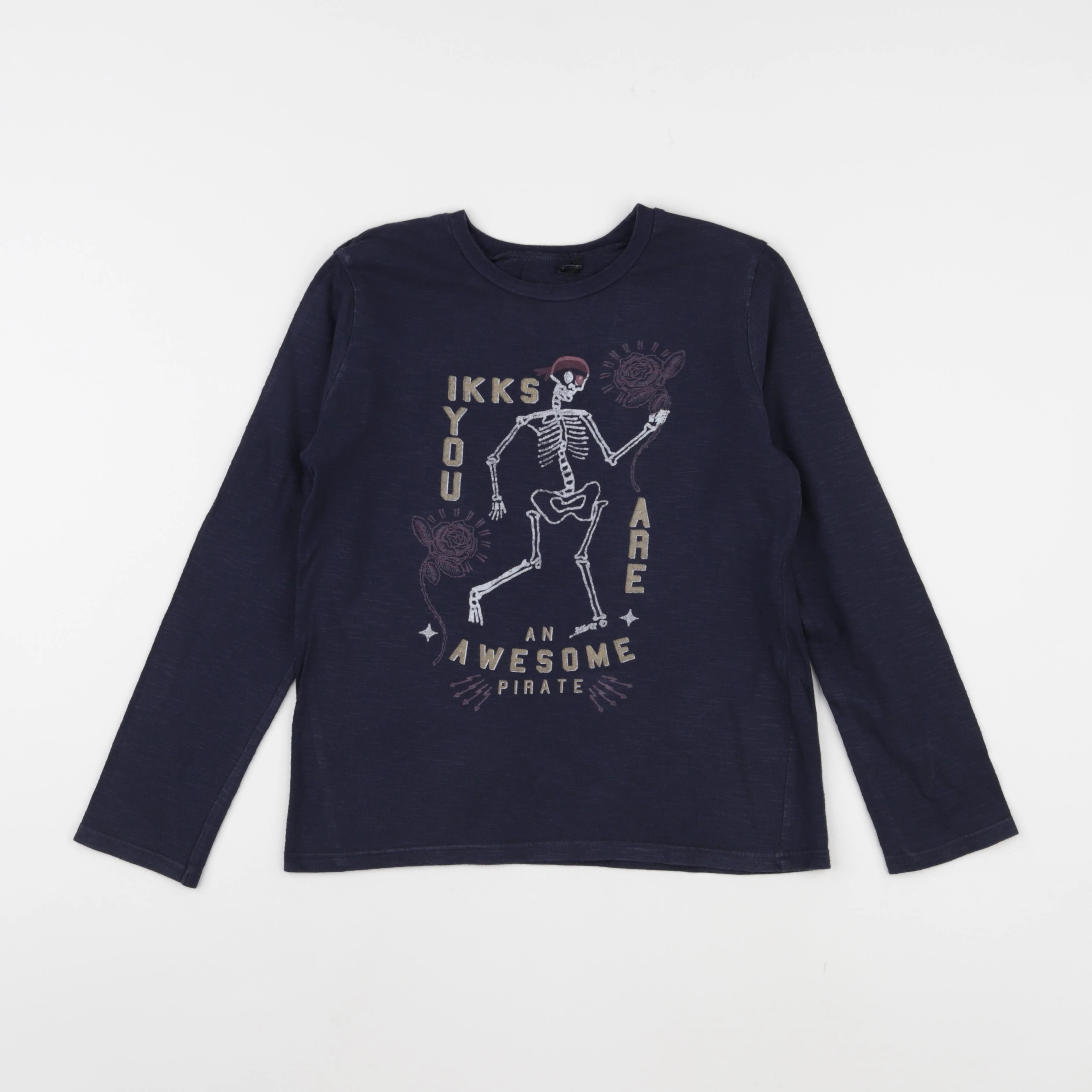IKKS - tee-shirt bleu - 8 ans
