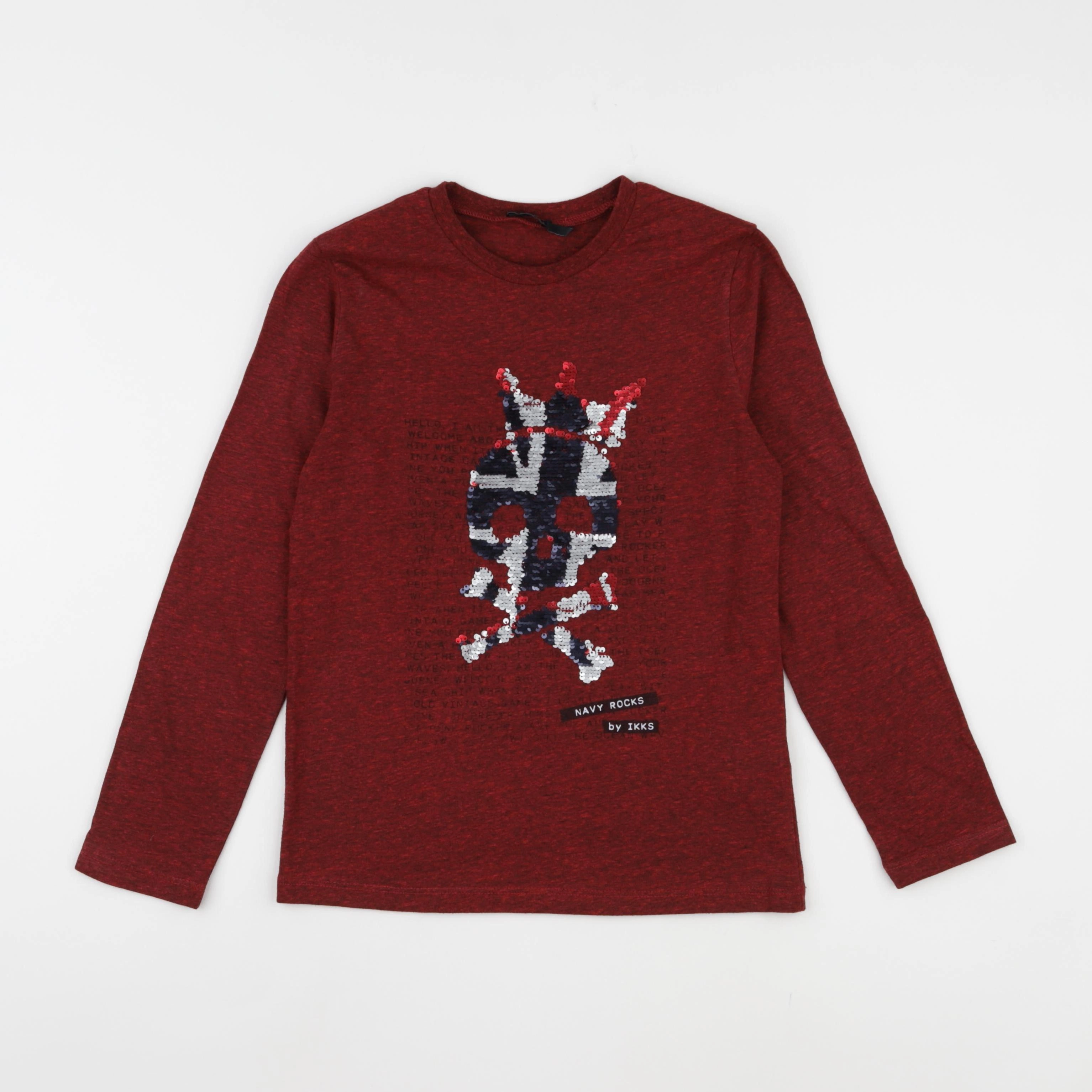 IKKS - tee-shirt rouge - 8 ans