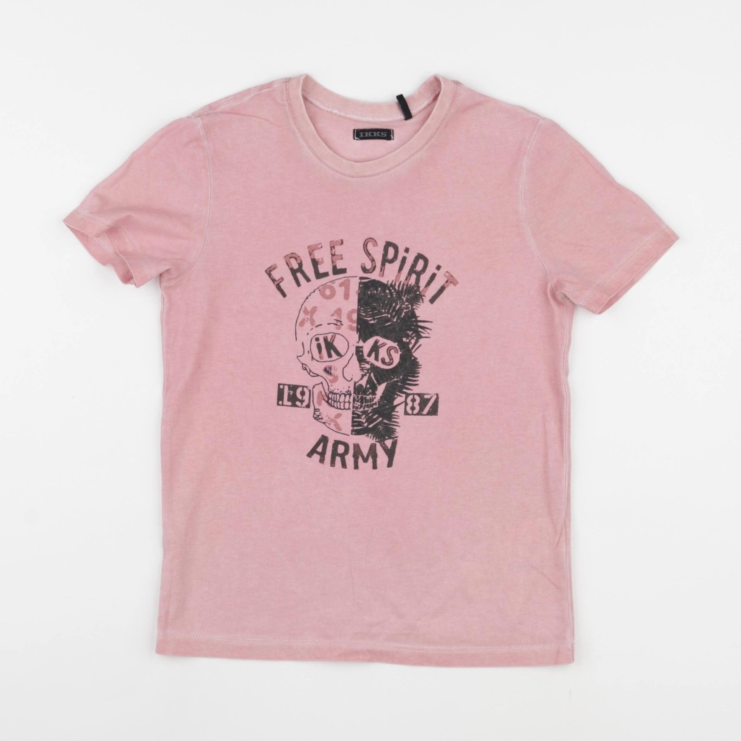 IKKS - tee-shirt rose - 8 ans