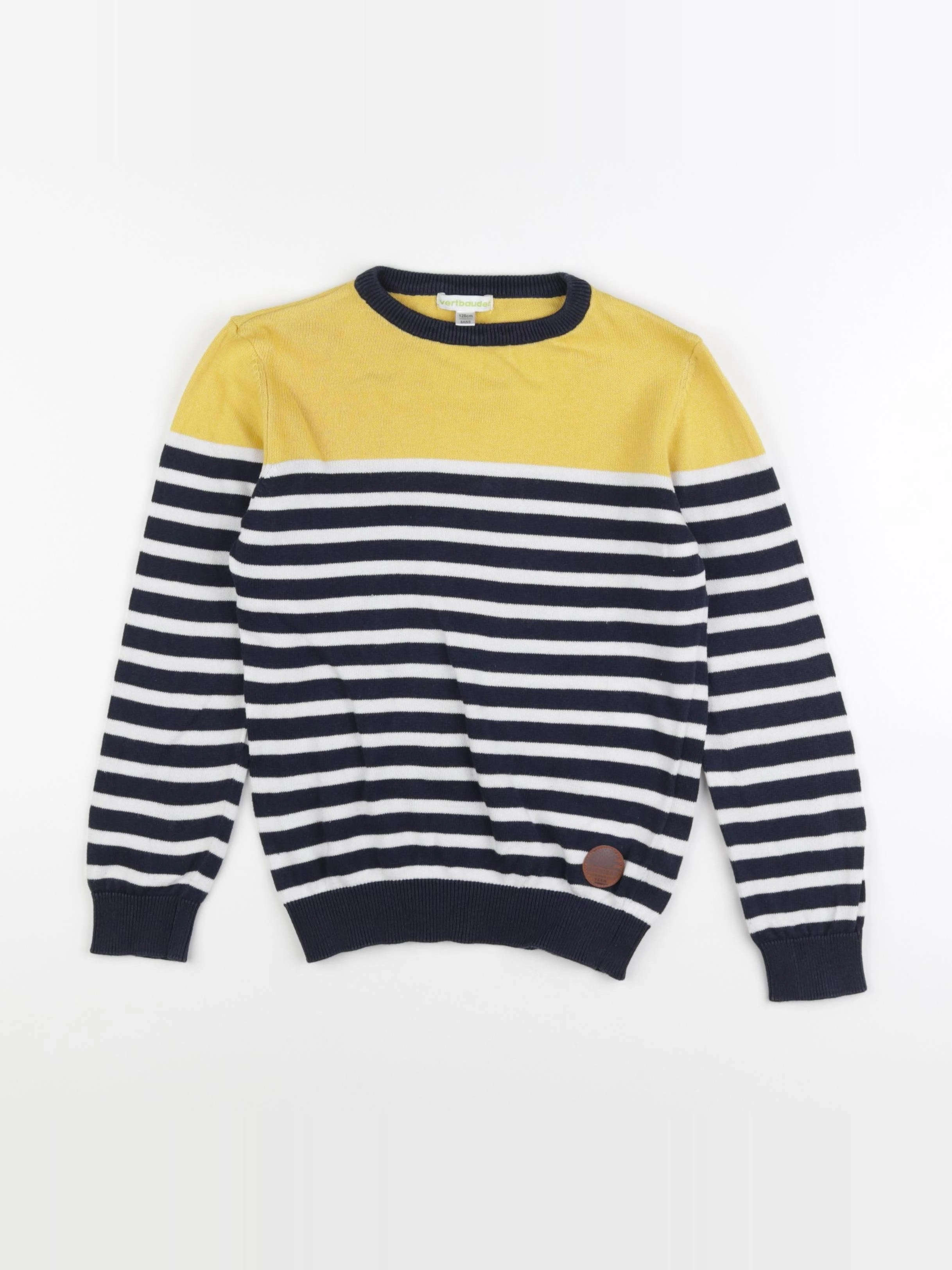 Vertbaudet - pull multicolore - 8 ans