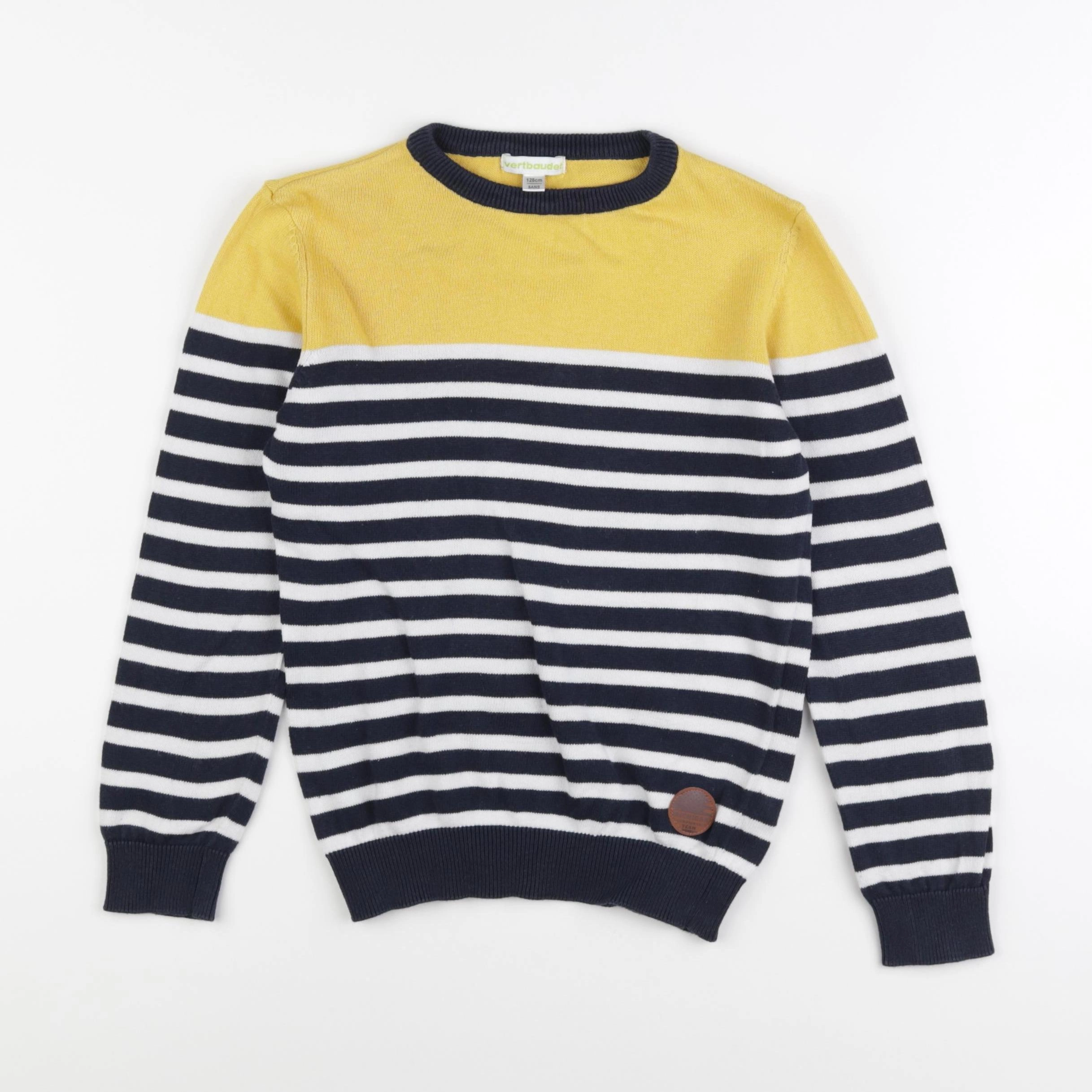 Vertbaudet - pull multicolore - 8 ans