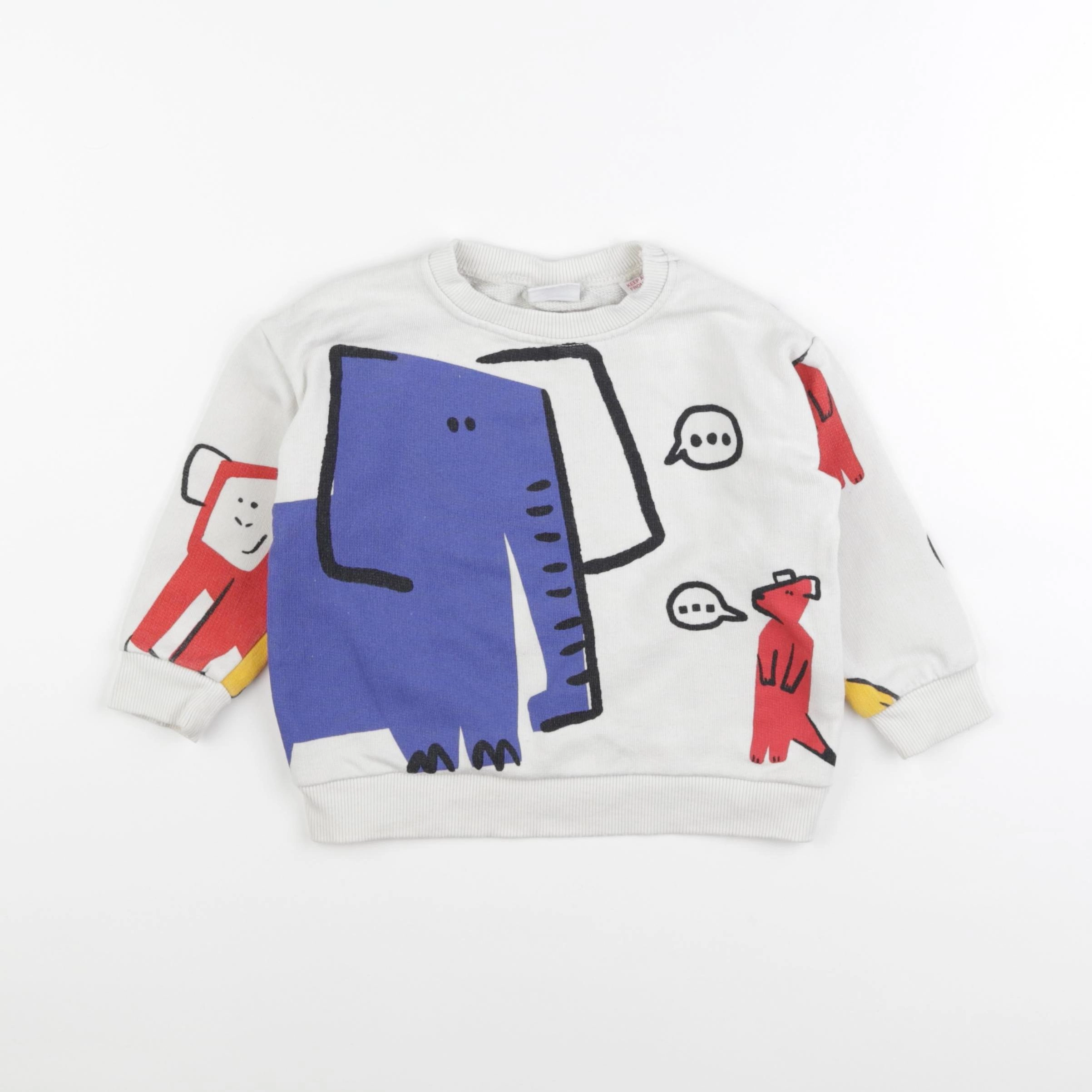 Zara - sweat multicolore - 18/24 mois