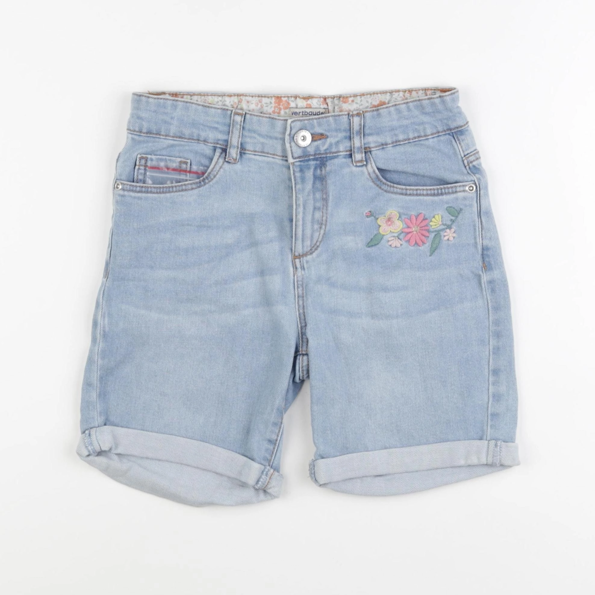 Vertbaudet - short bleu - 10 ans