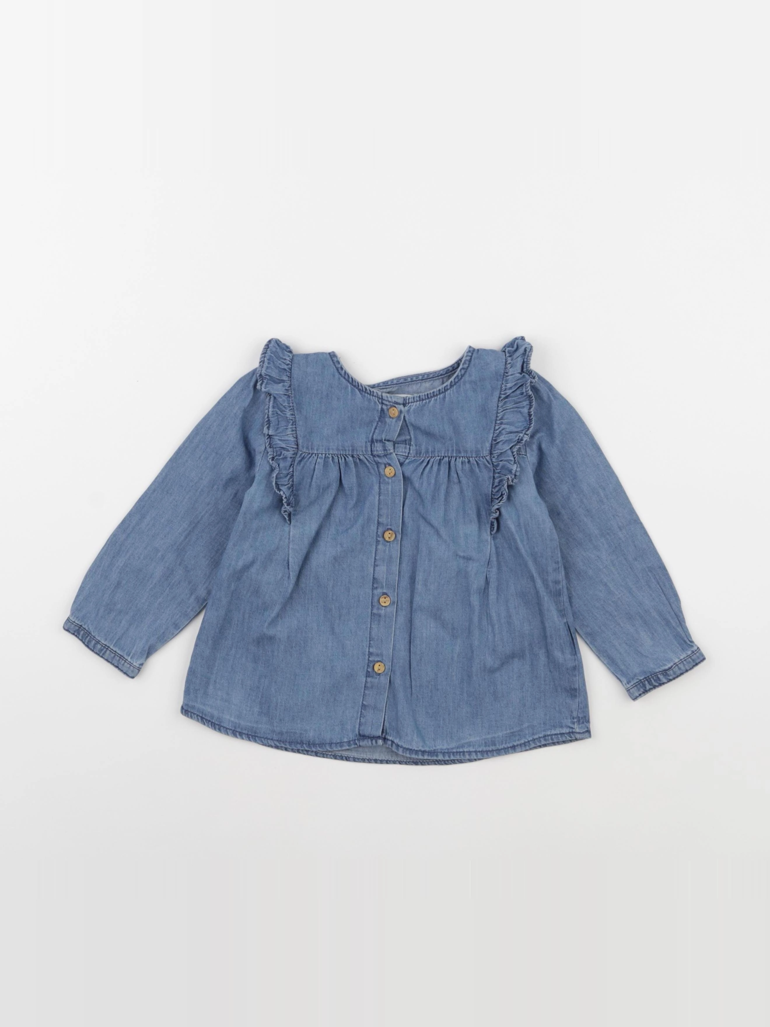 Vertbaudet - blouse bleu - 18 mois