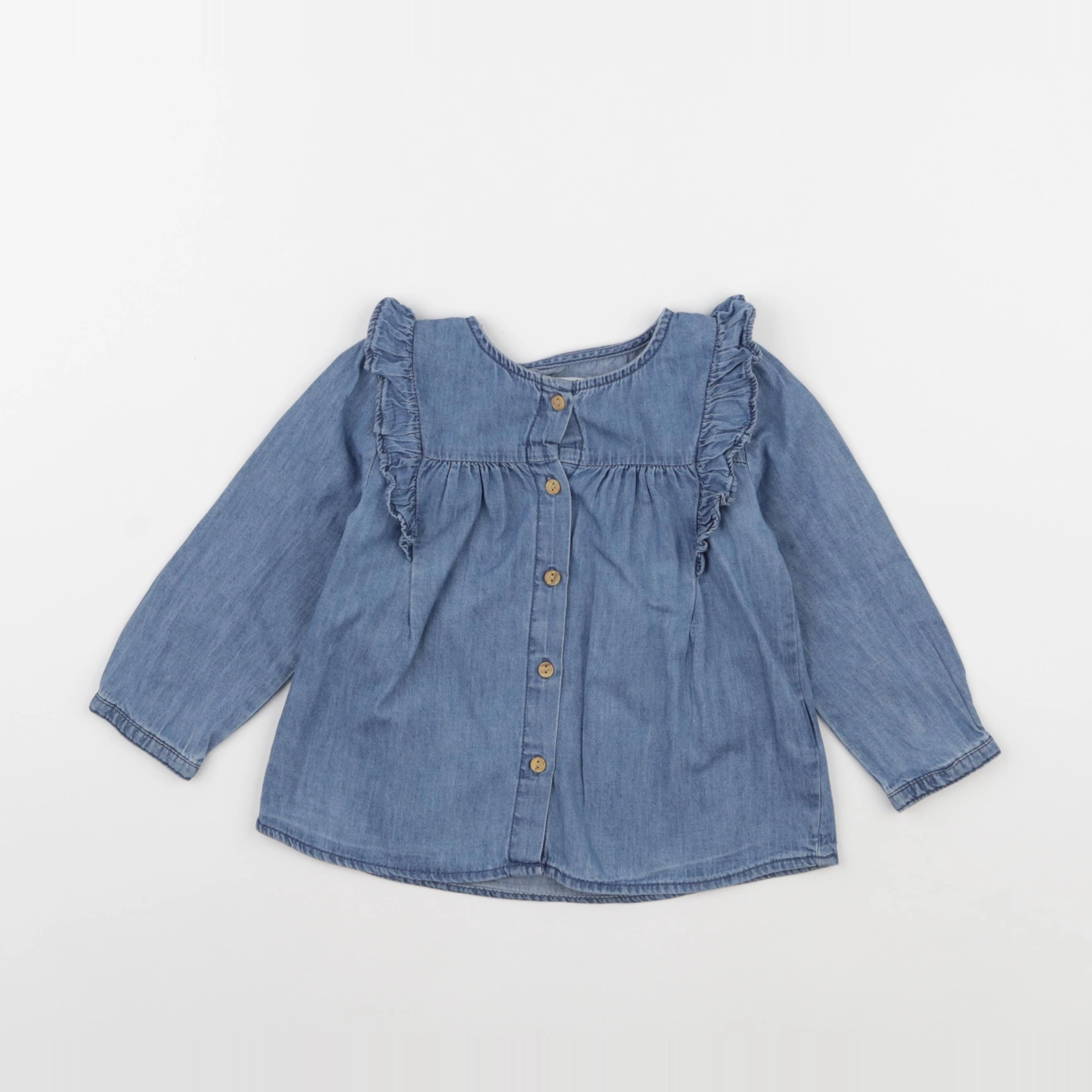 Vertbaudet - blouse bleu - 18 mois