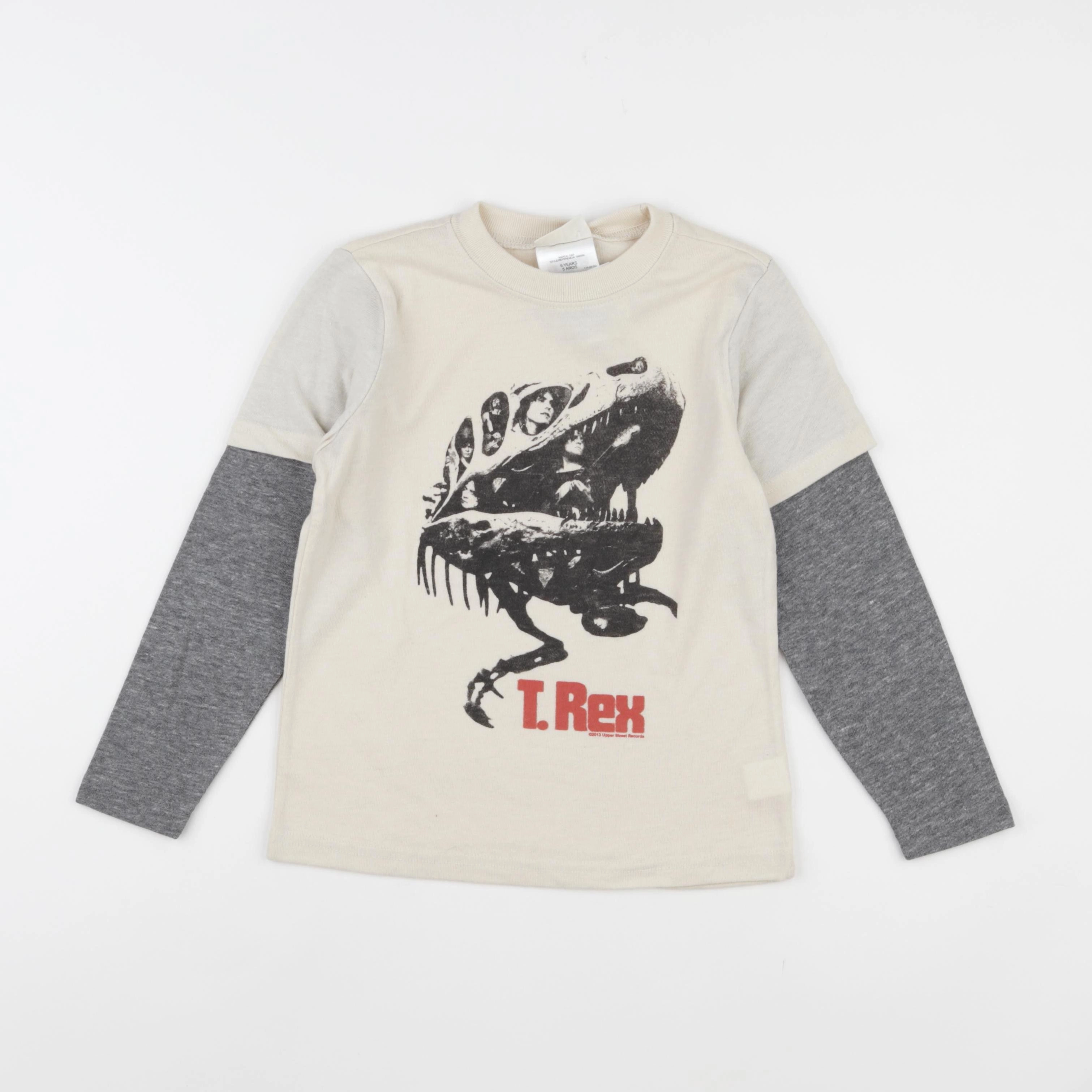 GAP - tee-shirt beige, gris - 5 ans