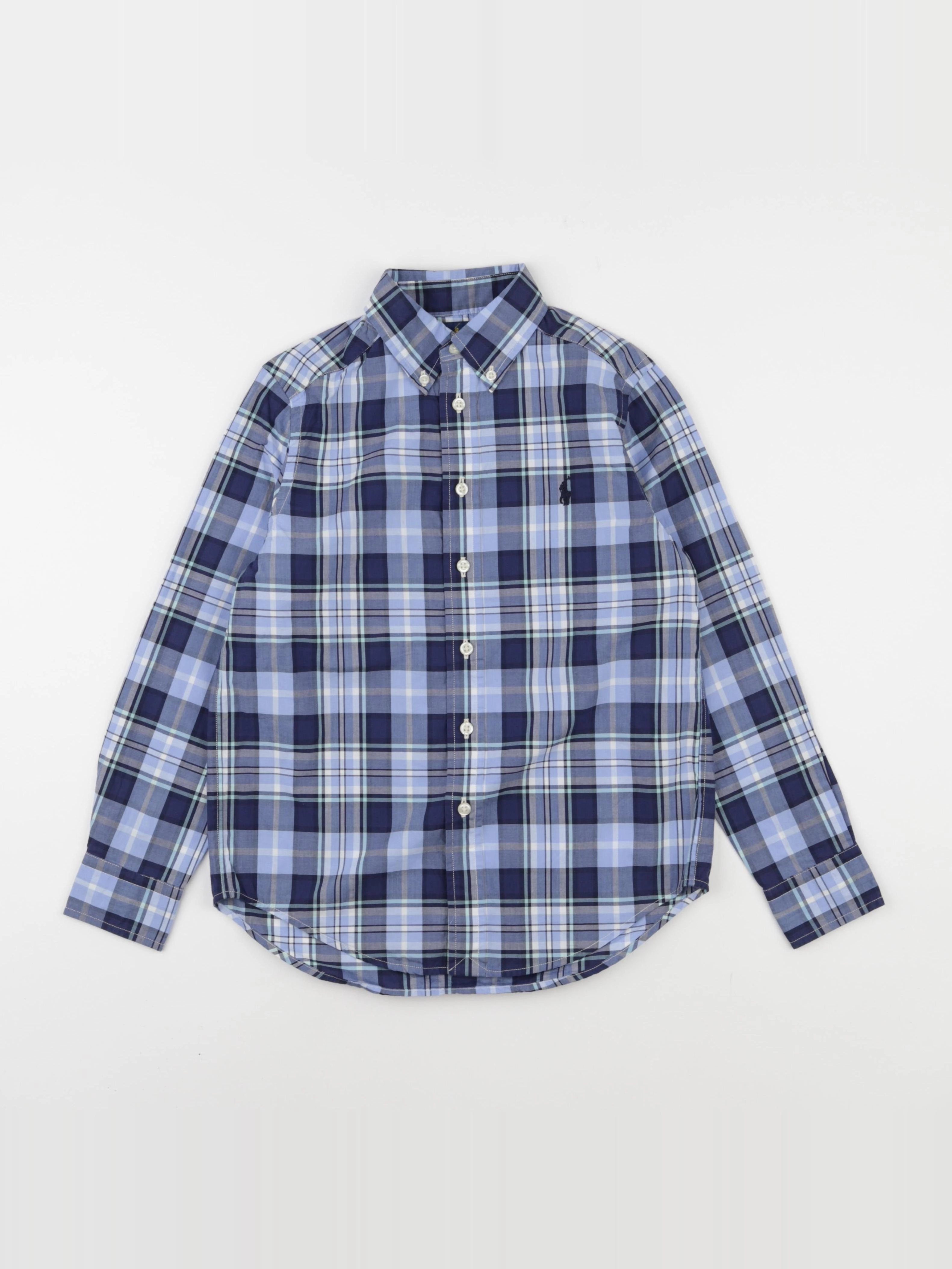Ralph Lauren - chemise bleu - 8 ans