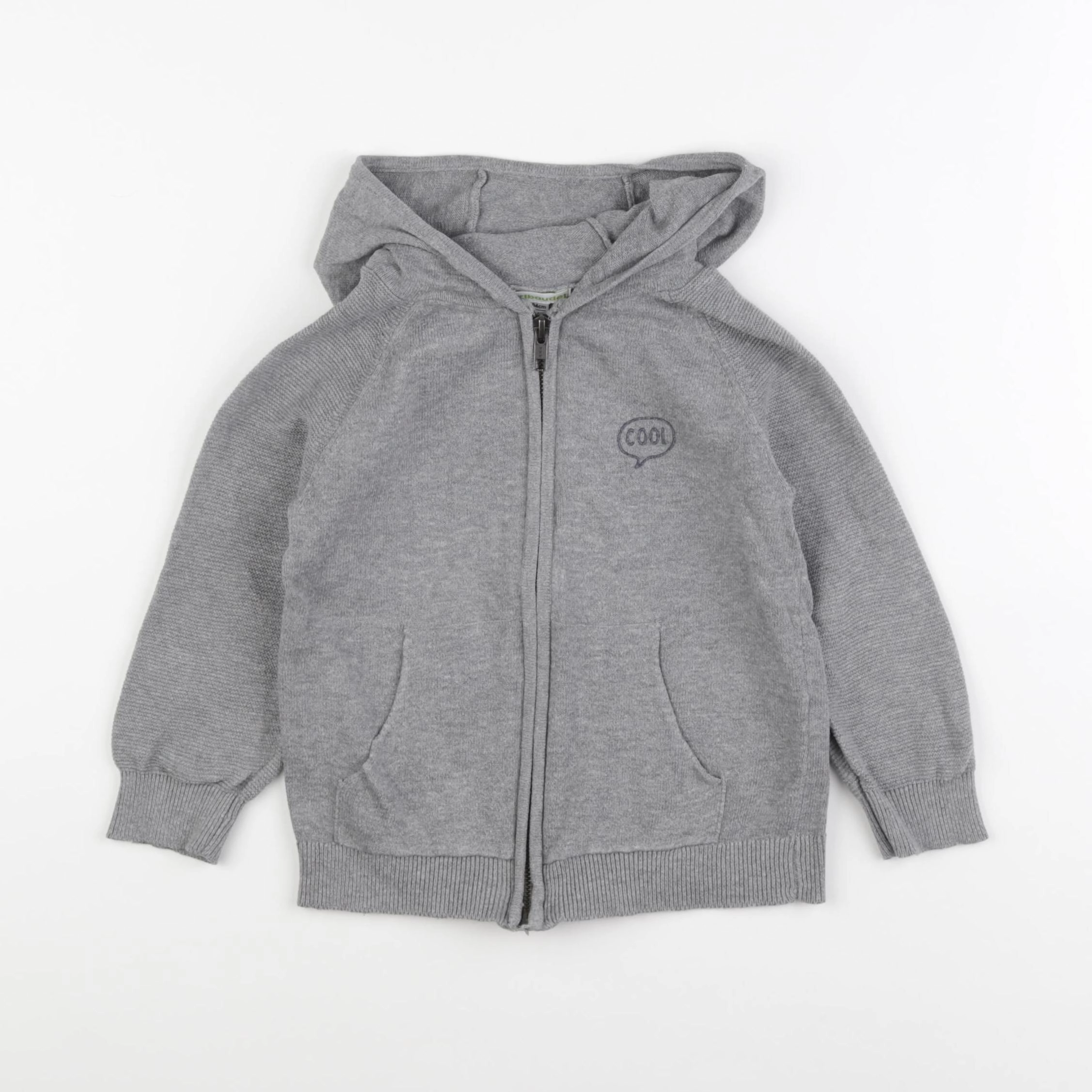 Vertbaudet - pull gris - 4 ans