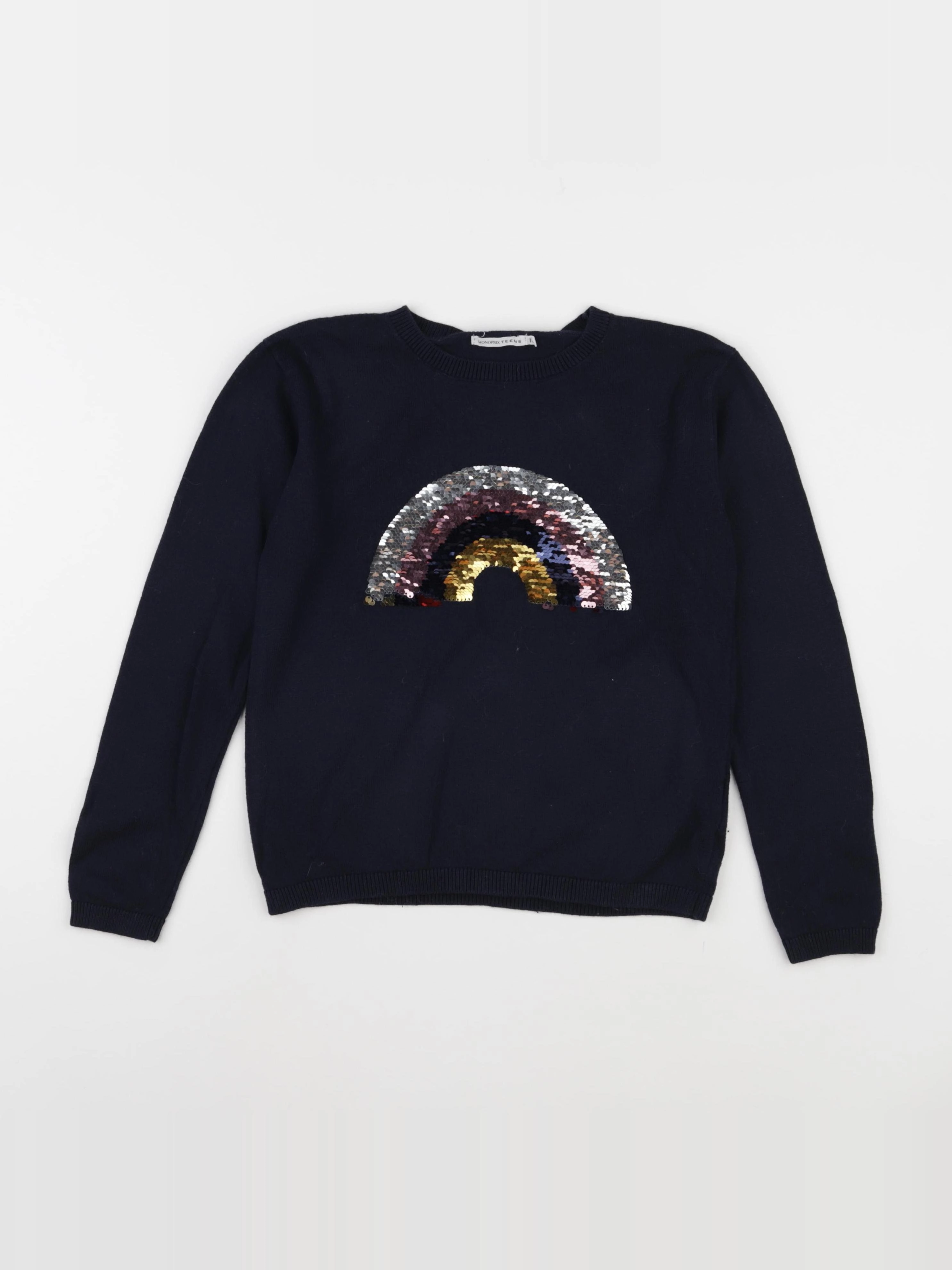 Monoprix - pull bleu - 10 ans