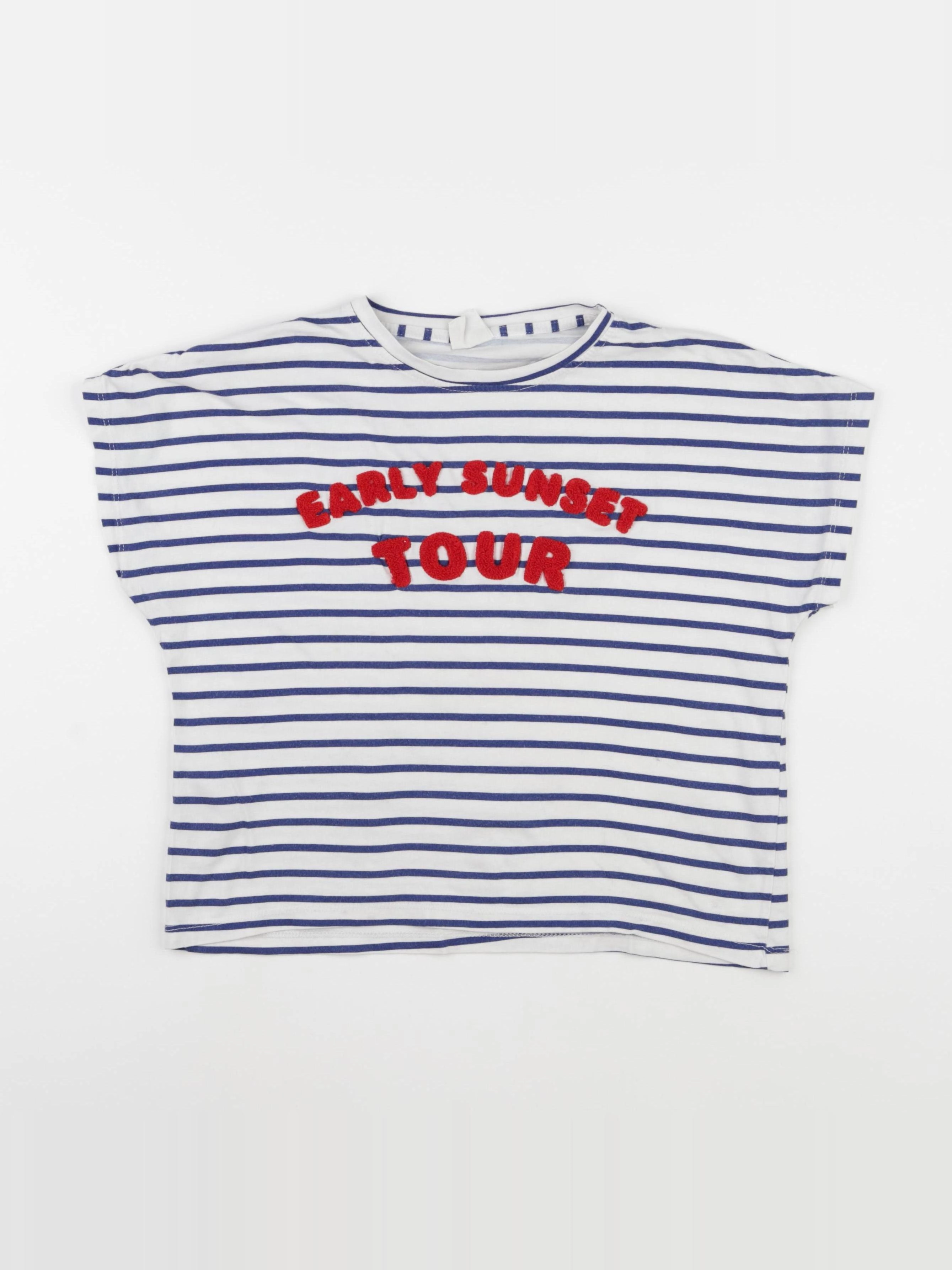 Zara - tee-shirt bleu, rouge - 10 ans