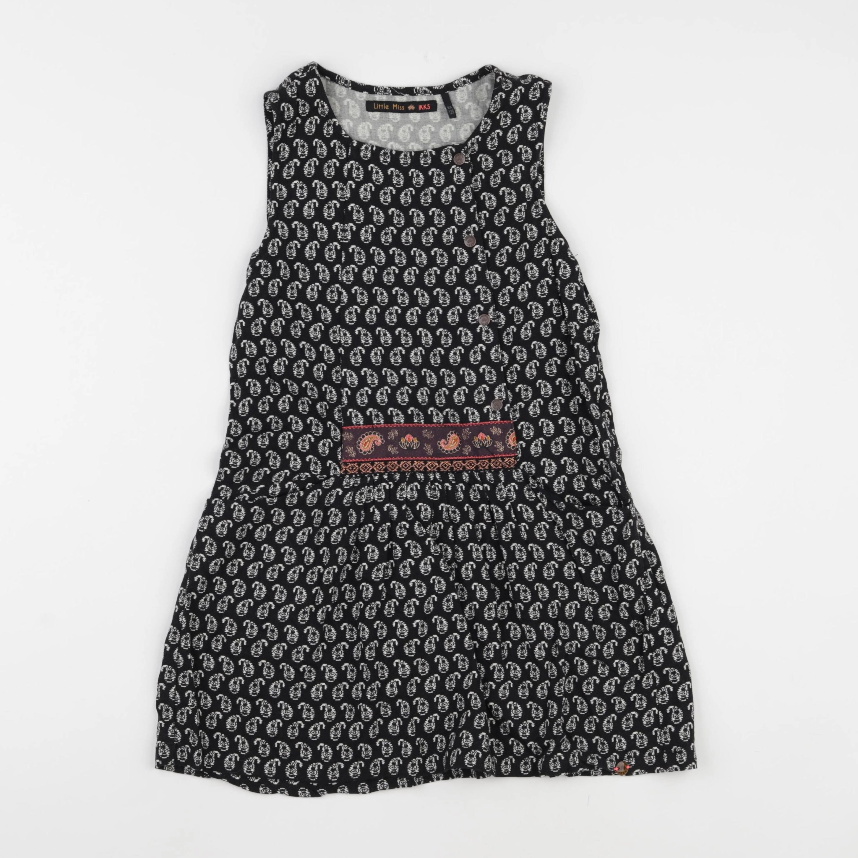 IKKS - robe gris - 8 ans