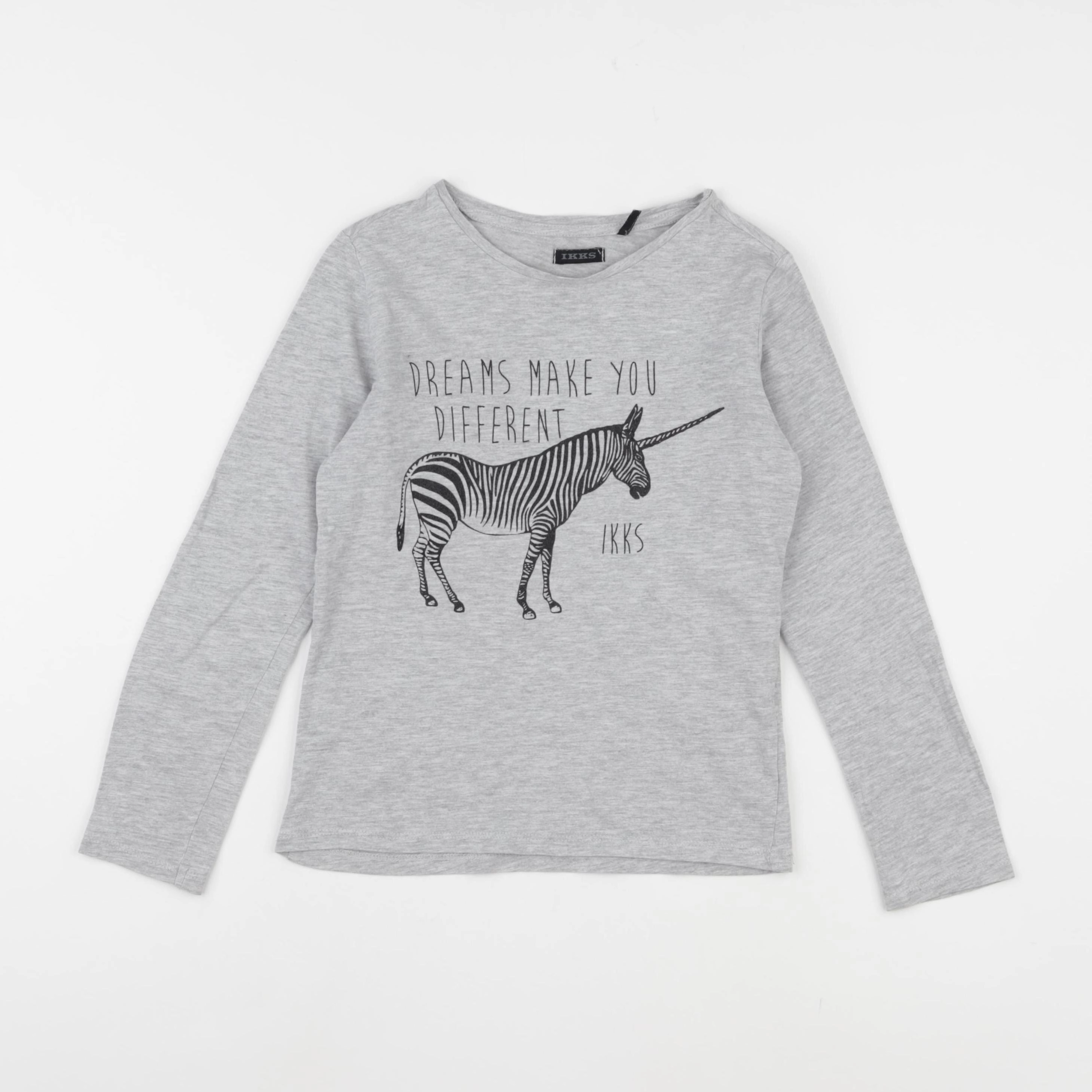 IKKS - tee-shirt gris - 8 ans