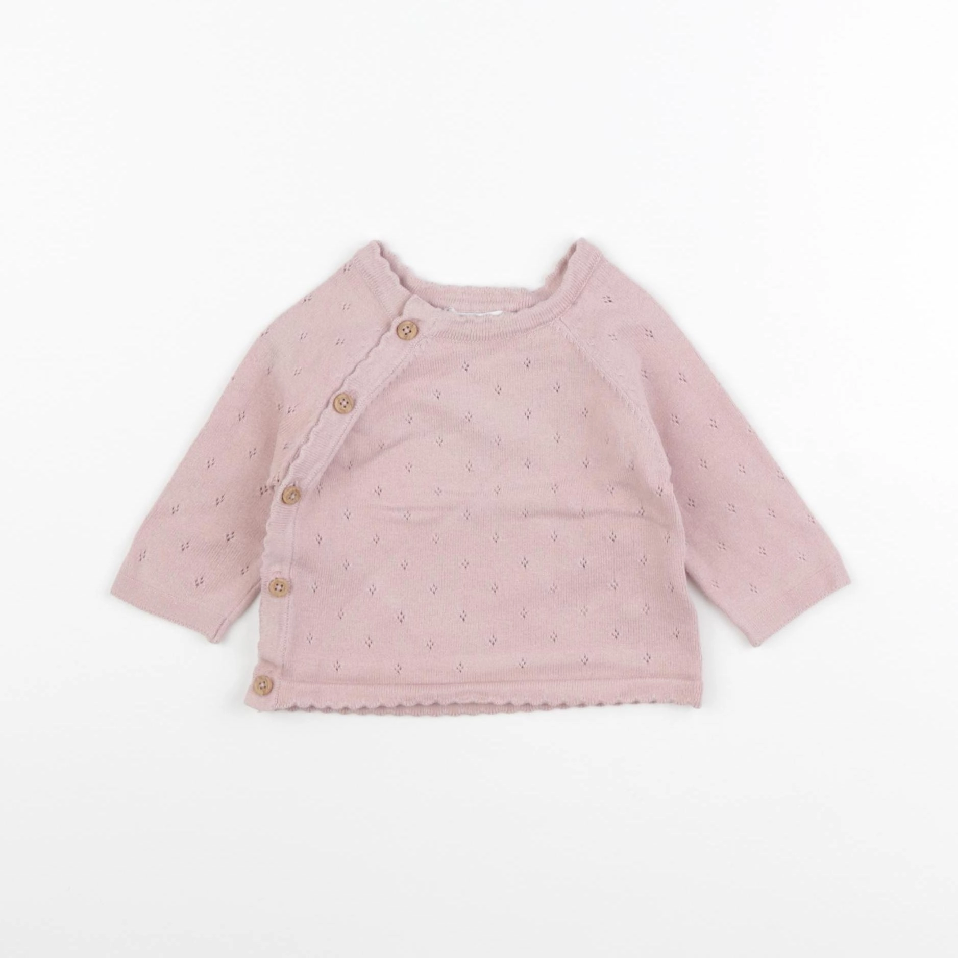 Vertbaudet - gilet rose - 3 mois