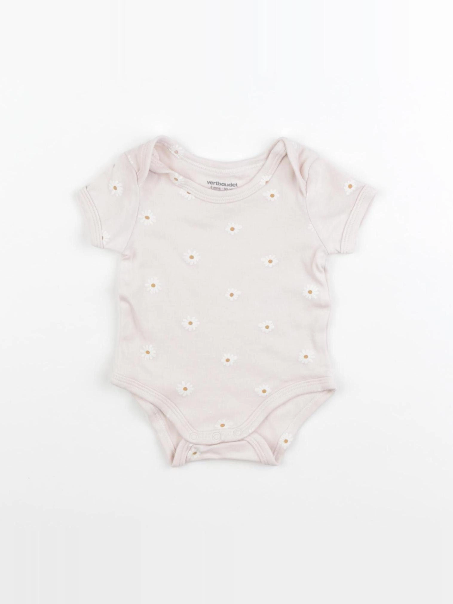 Vertbaudet - body rose - 3 mois