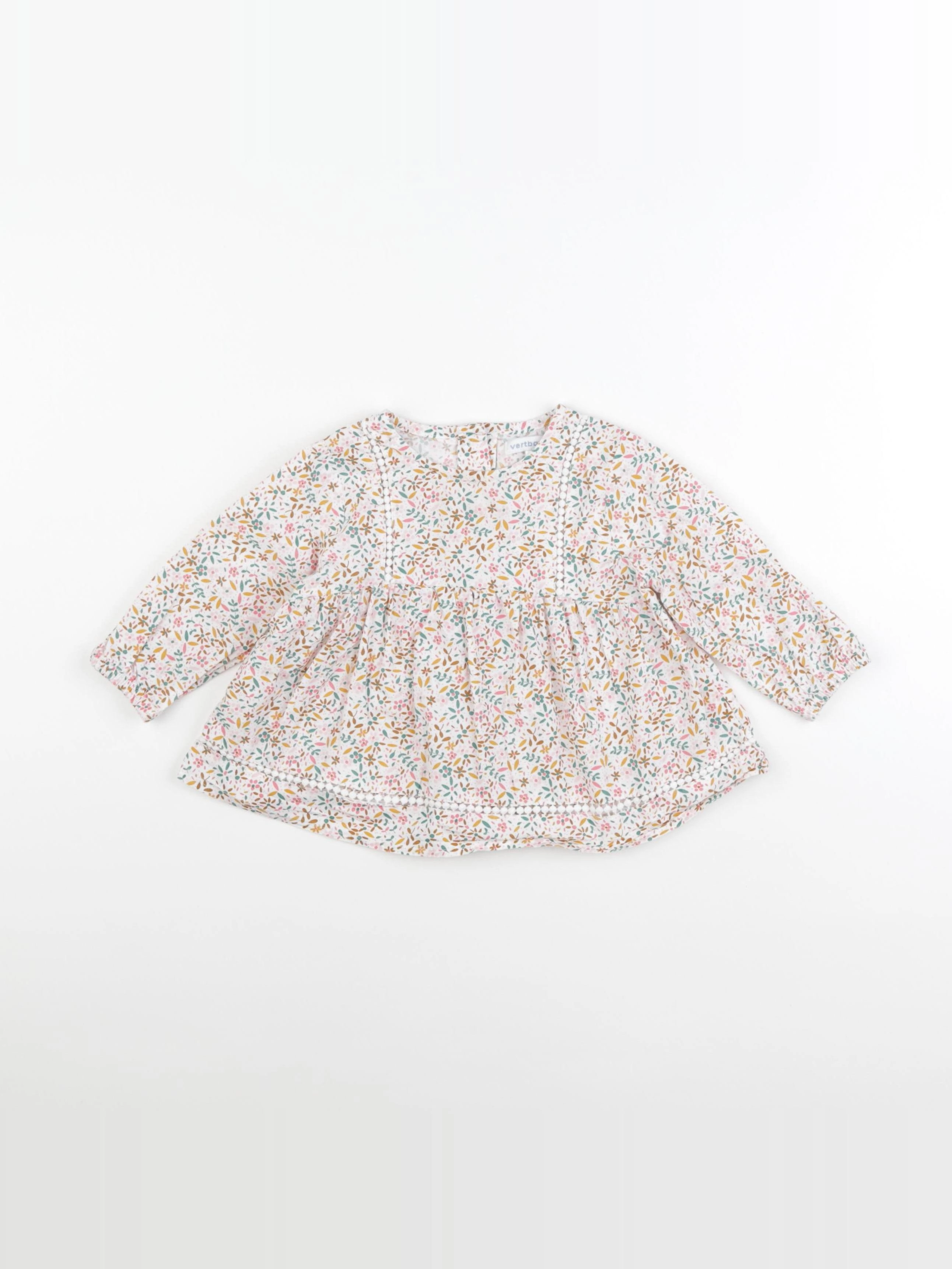Vertbaudet - blouse multicolore - 12 mois