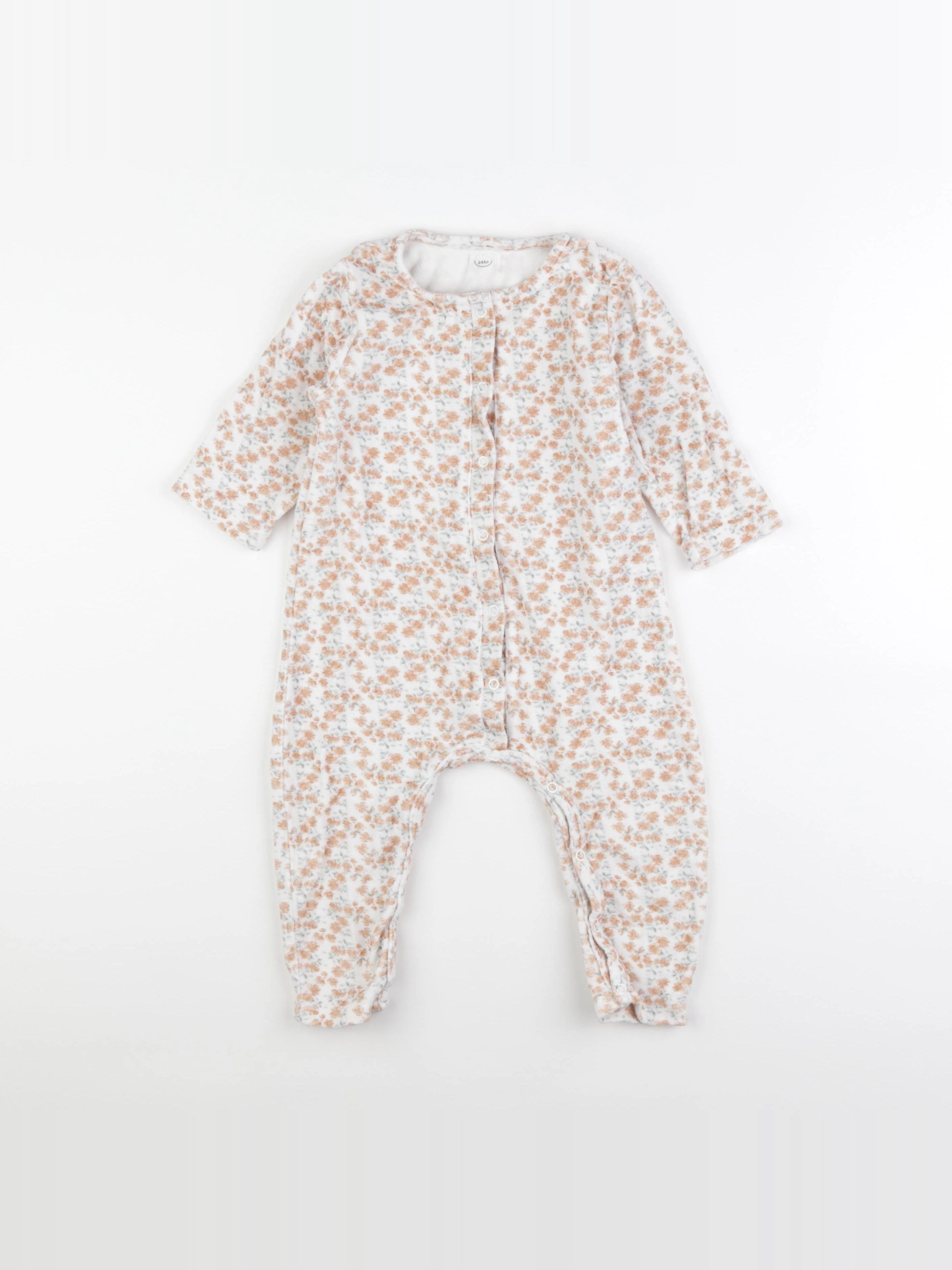 Bonjour Little - pyjama velours orange - 24 mois