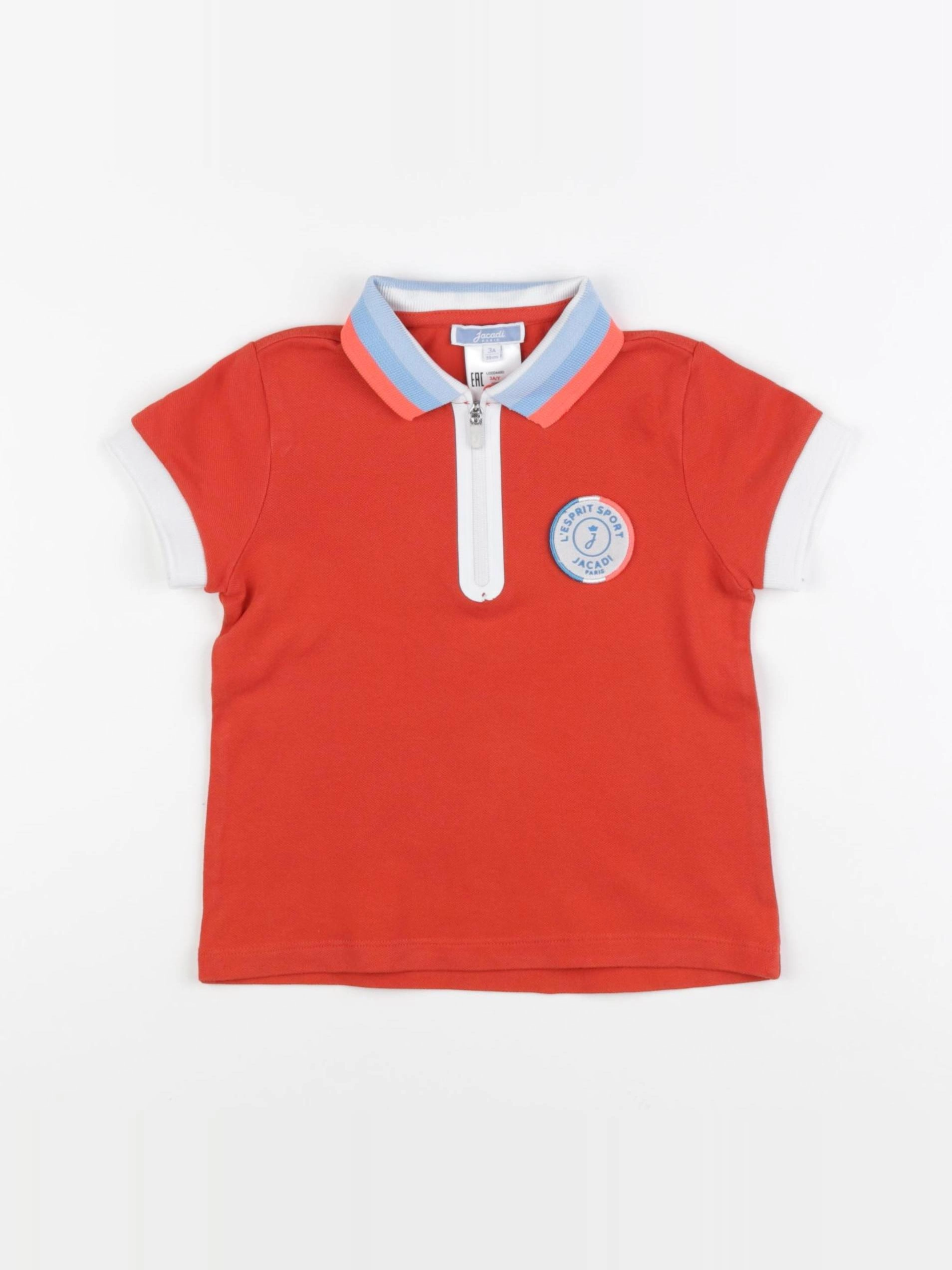 Jacadi - polo rouge - 3 ans