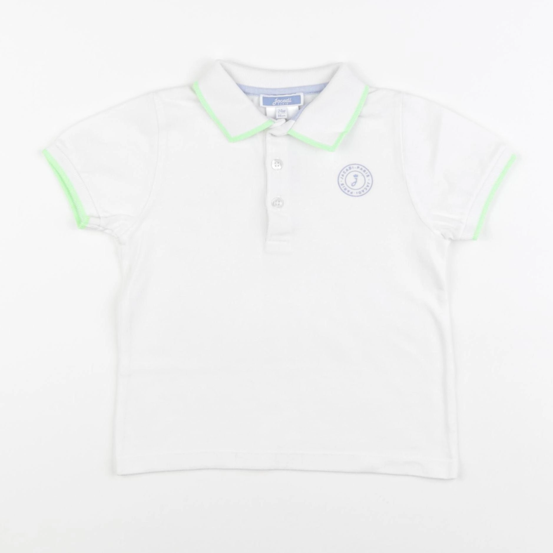 Jacadi - polo blanc - 24 mois