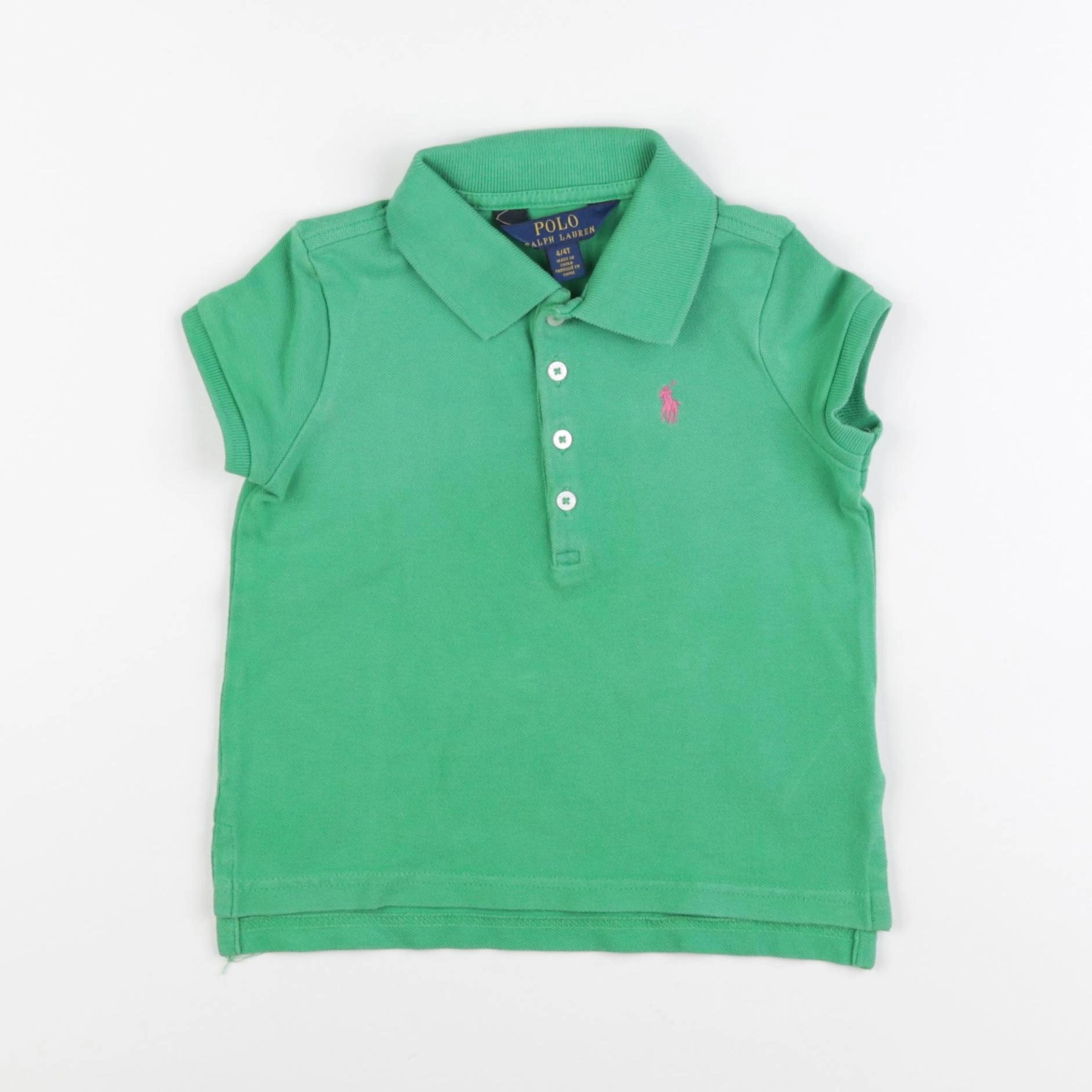 Ralph Lauren - polo vert - 4 ans