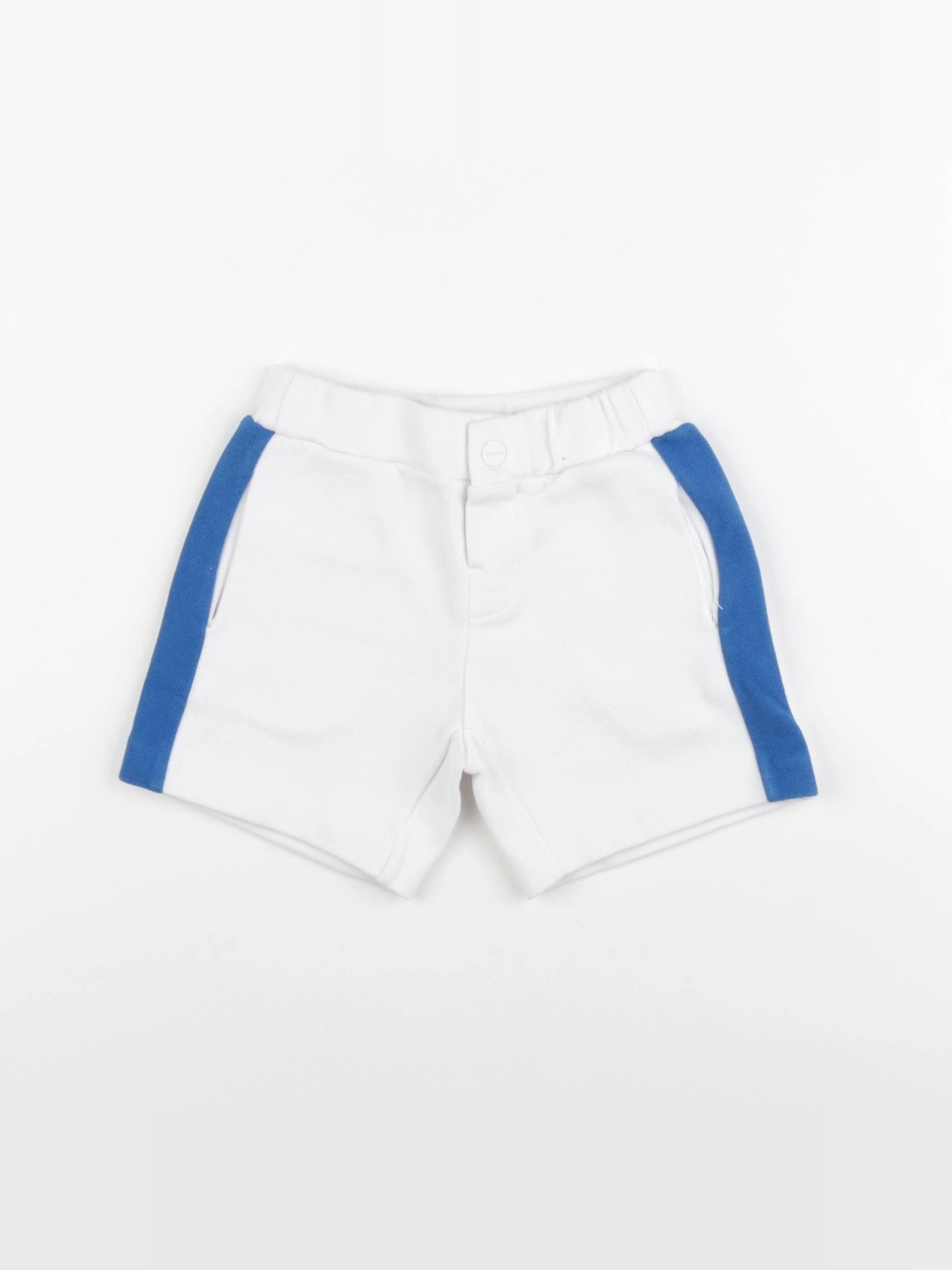 Jacadi - short blanc, bleu - 3 ans
