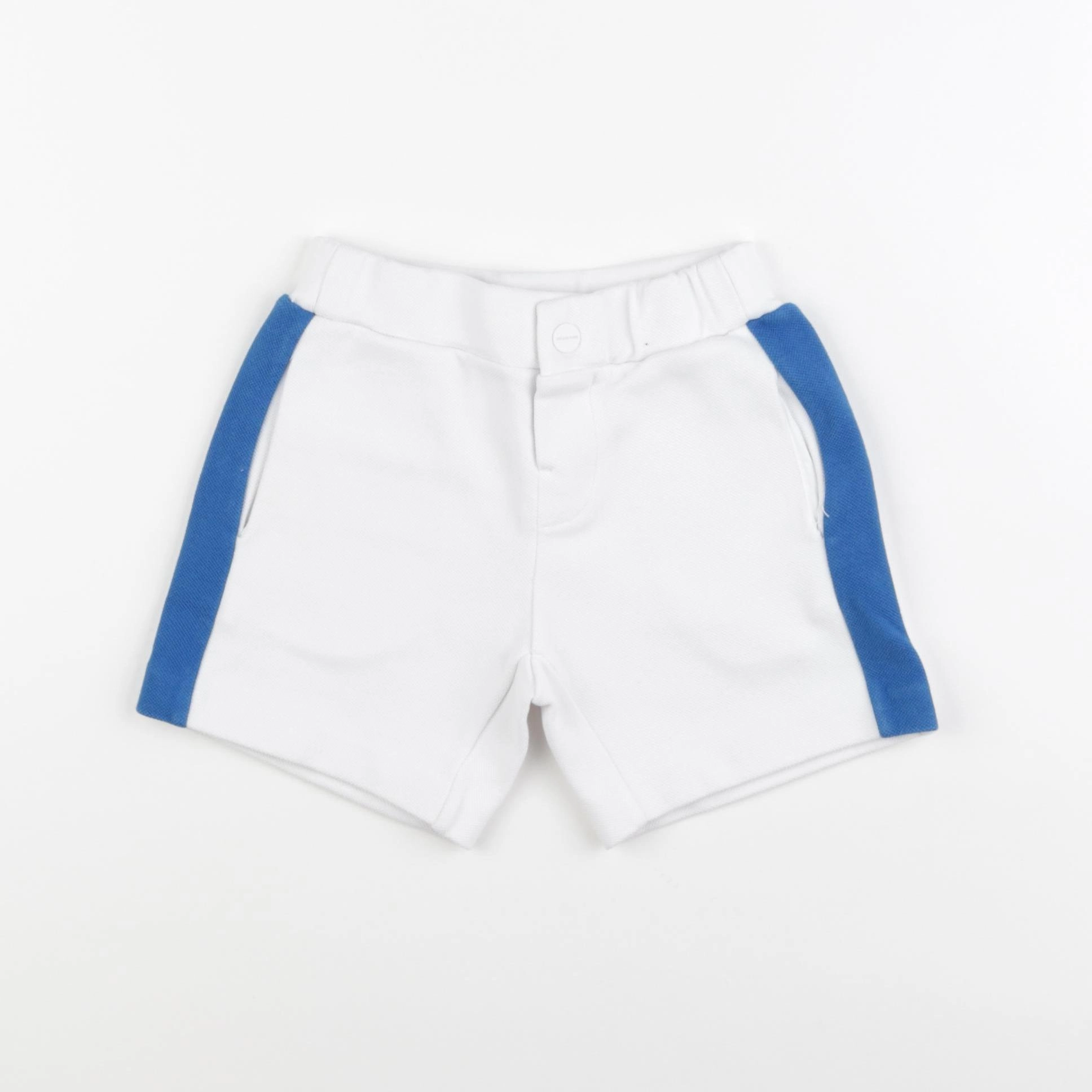 Jacadi - short blanc, bleu - 3 ans